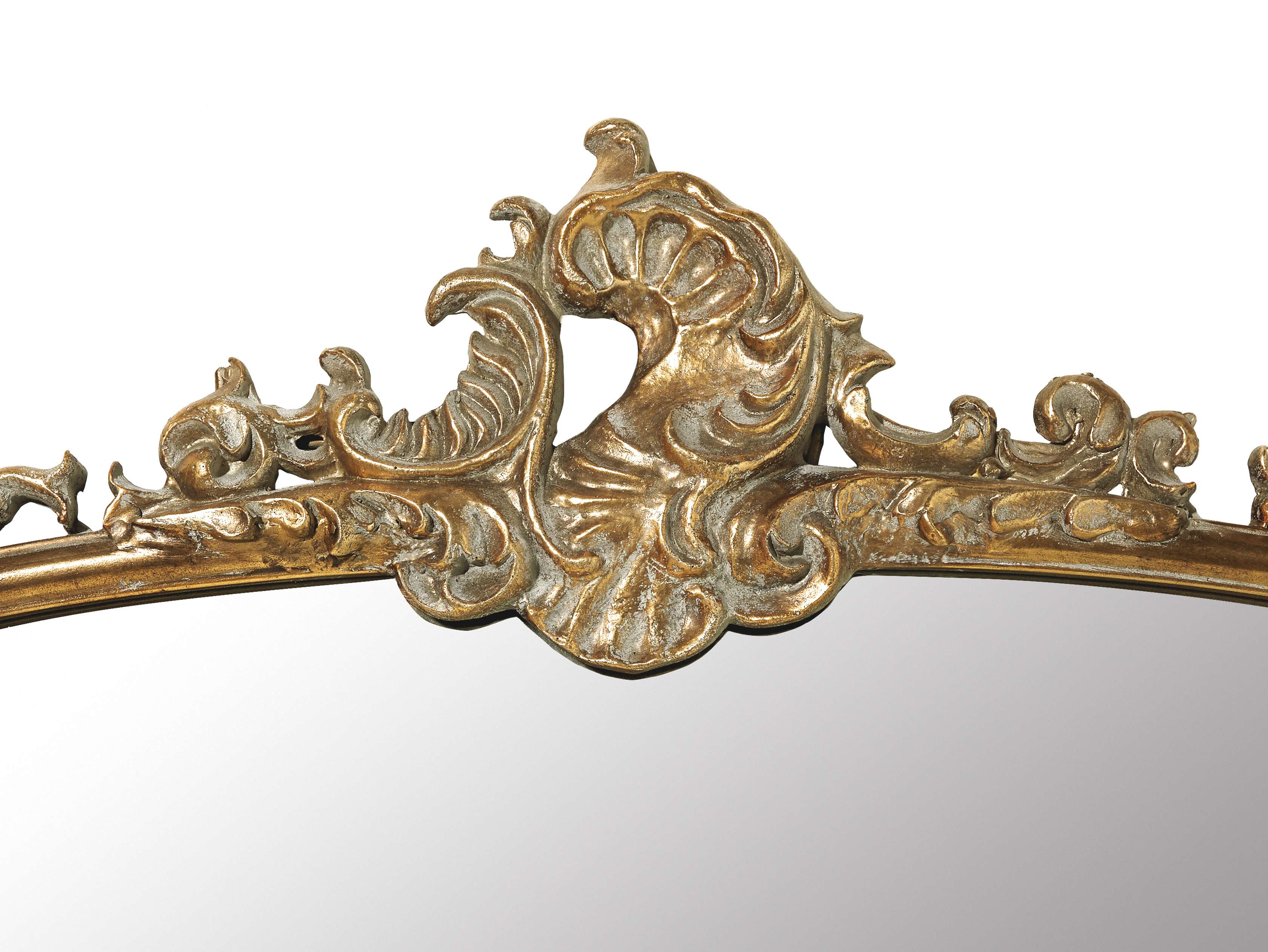 Amelie Floor Mirror in Gold Arhaus