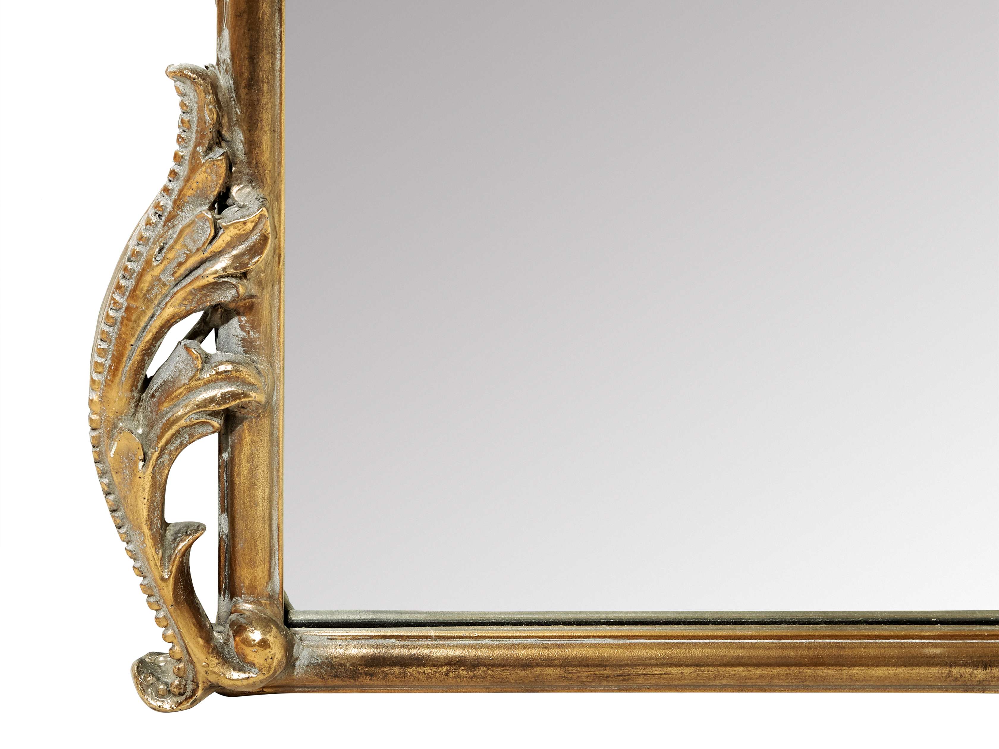 Copenhagen Grand Floor Mirror in Gold | Arhaus