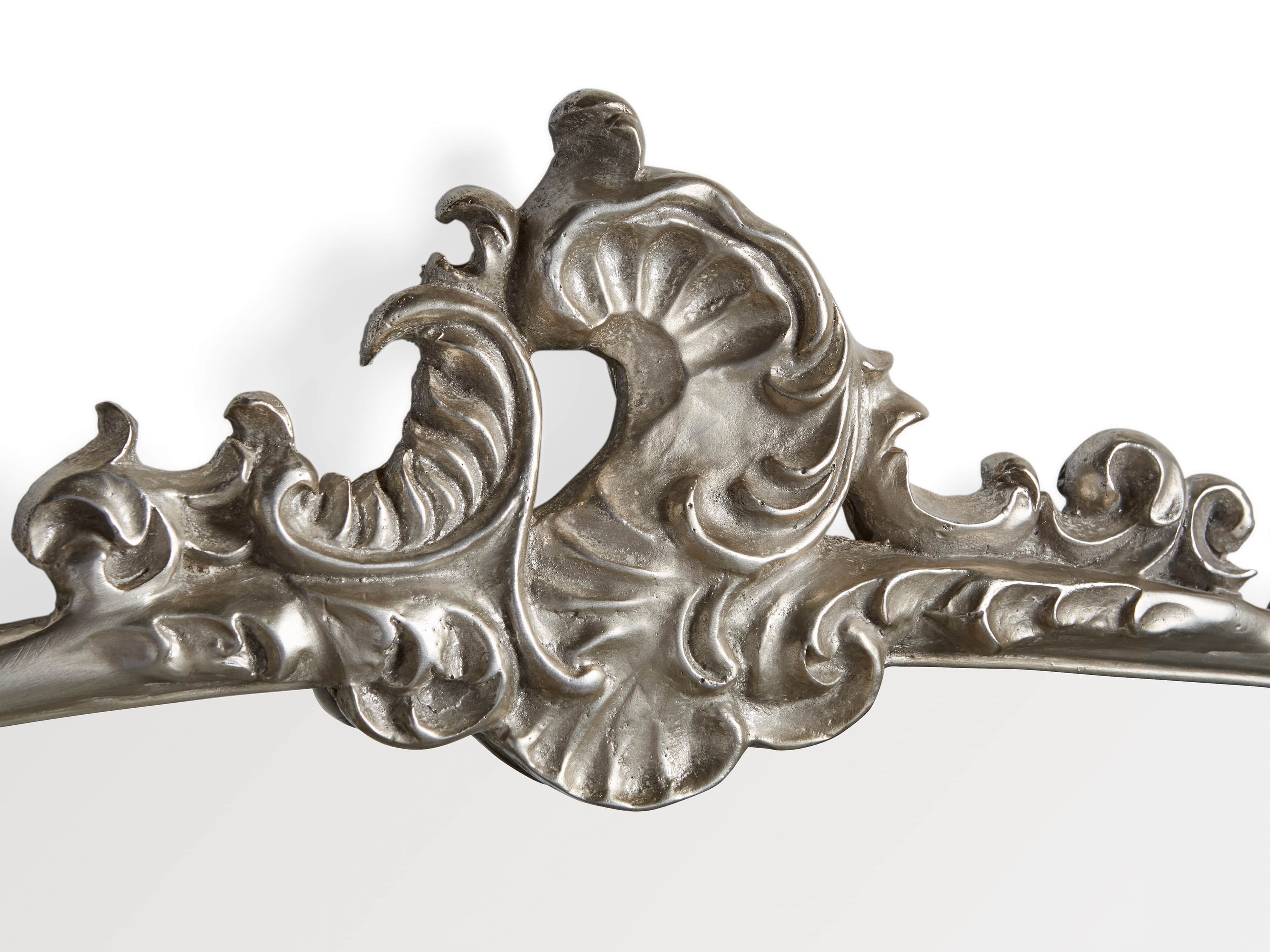 AMELIE 74" FLOOR MIRROR IN SILVER, slide 2 of 8