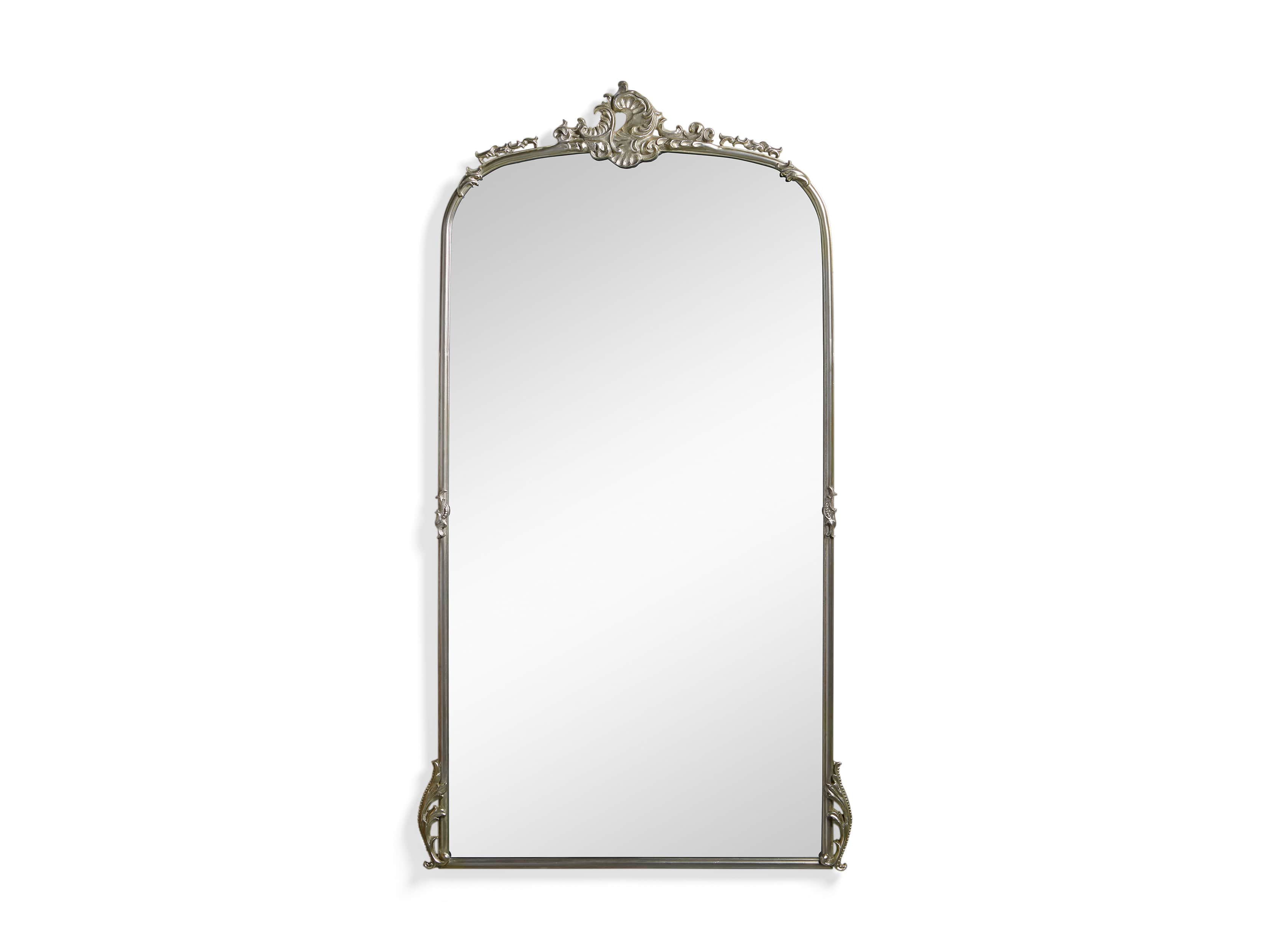 AMELIE 74" FLOOR MIRROR IN SILVER, slide 3 of 8