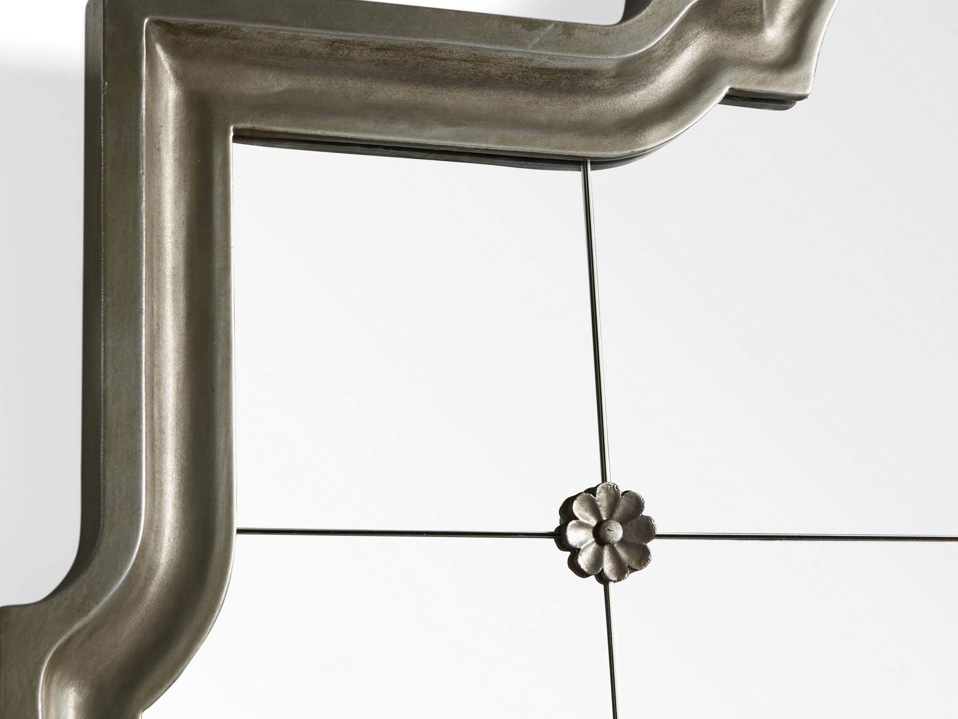 Aisling 55" X 55" Quatrefoil Mirror in Silver