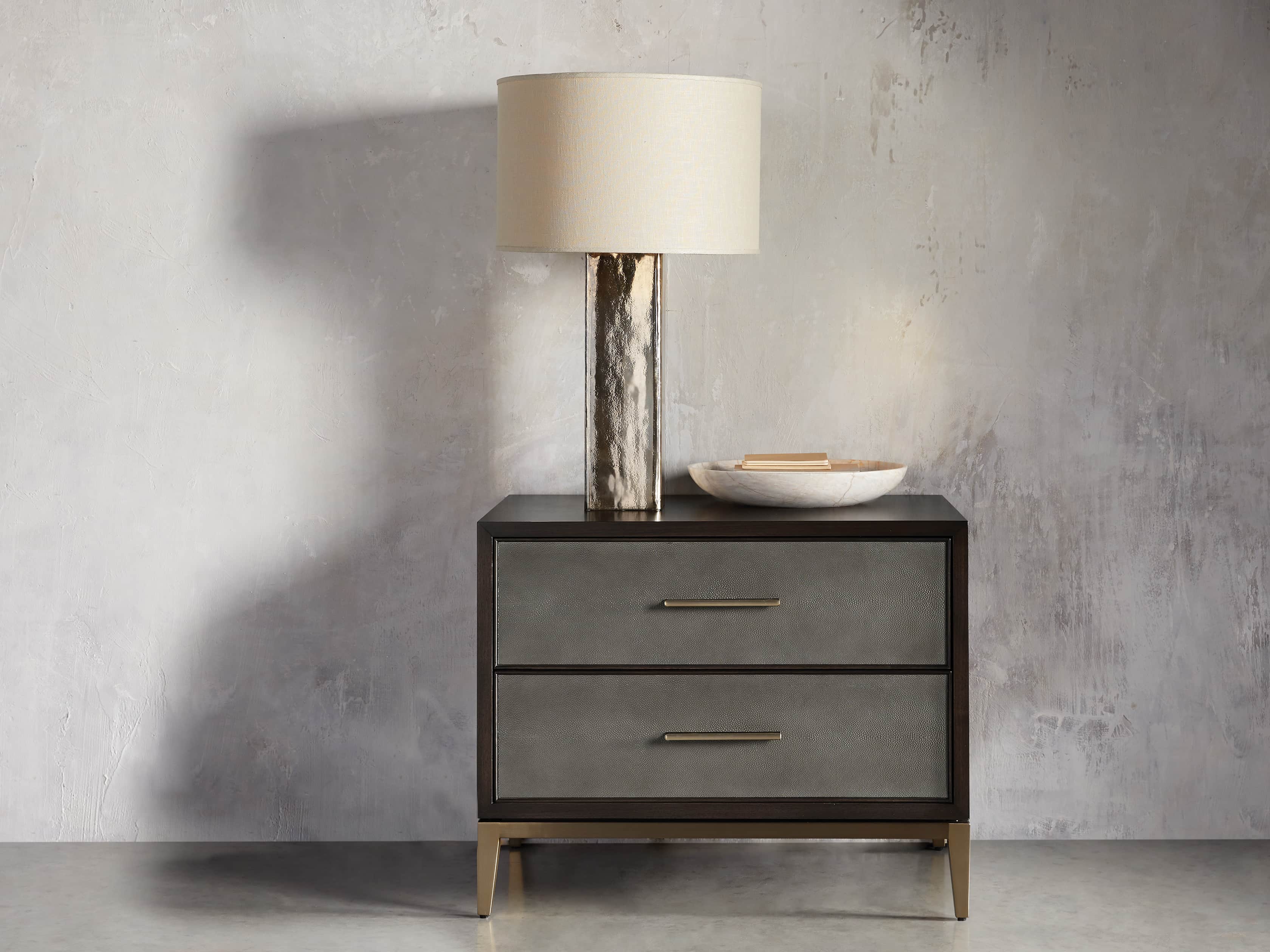 Adrano Table Lamp in Gold With Natural Shade, slide 3 of 6