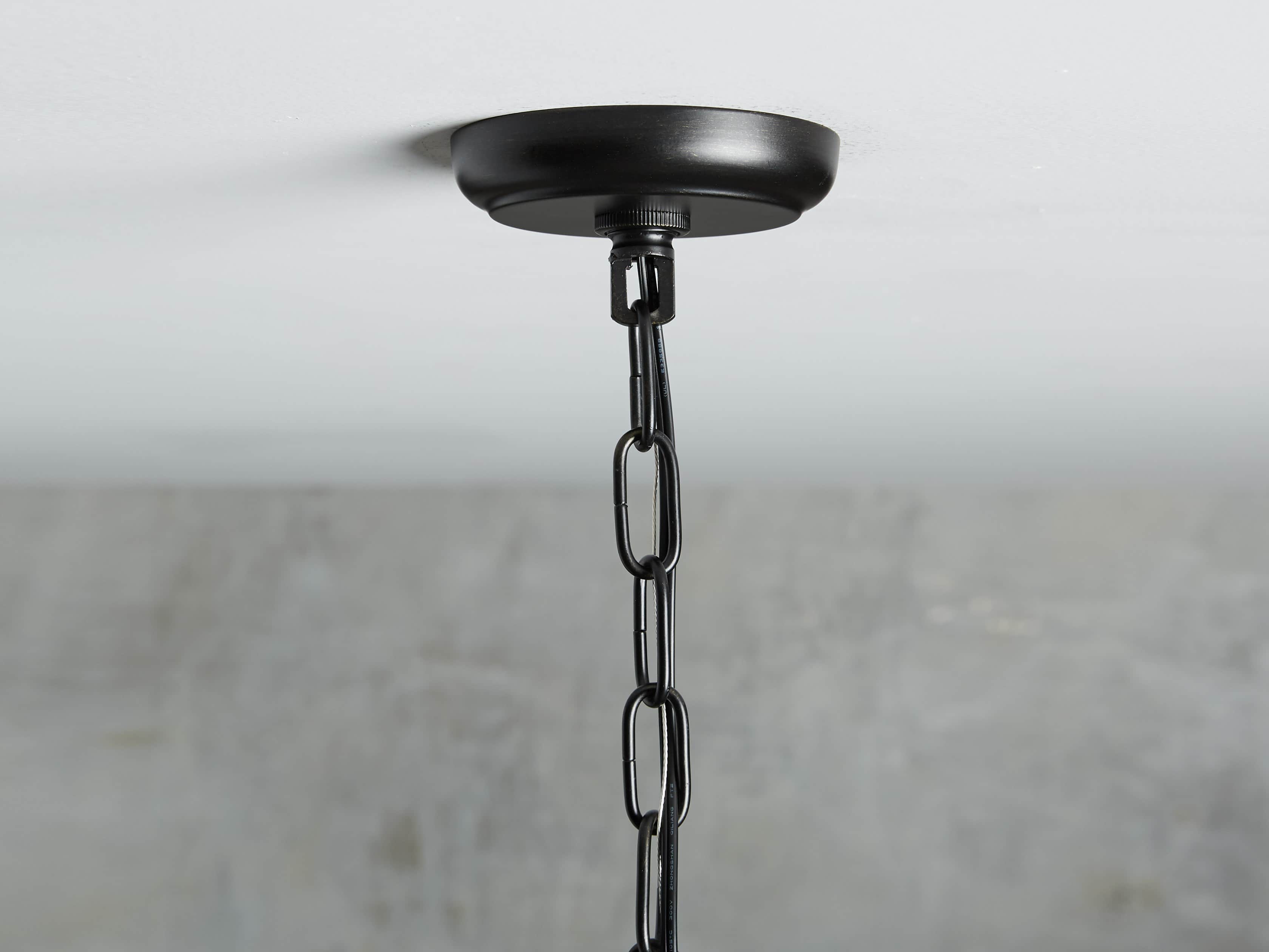 LEYLAND 6-LIGHT CHANDELIER IN BRONZE, slide 3 of 5
