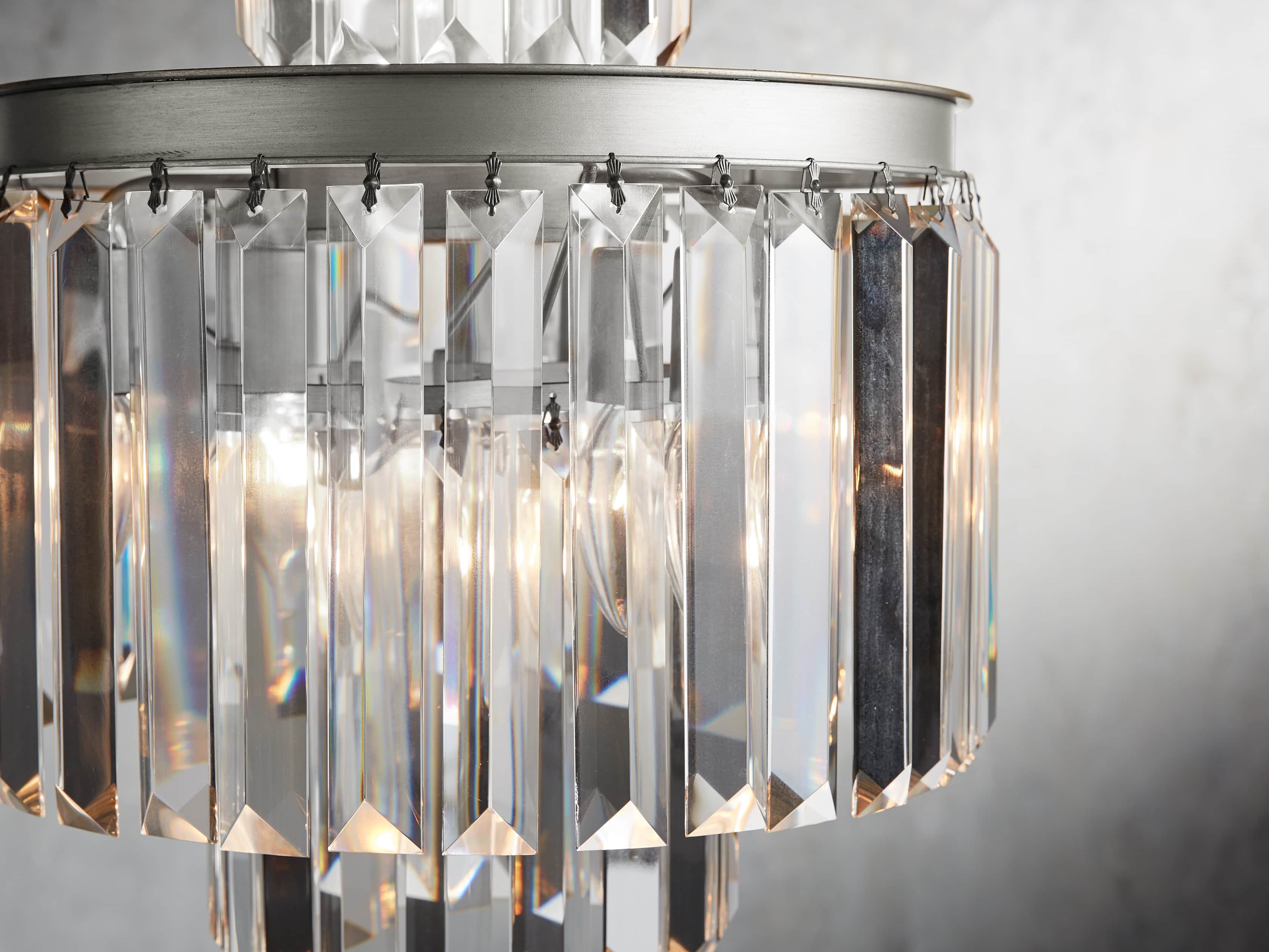 Leyland 6 Light Chandelier in Nickel