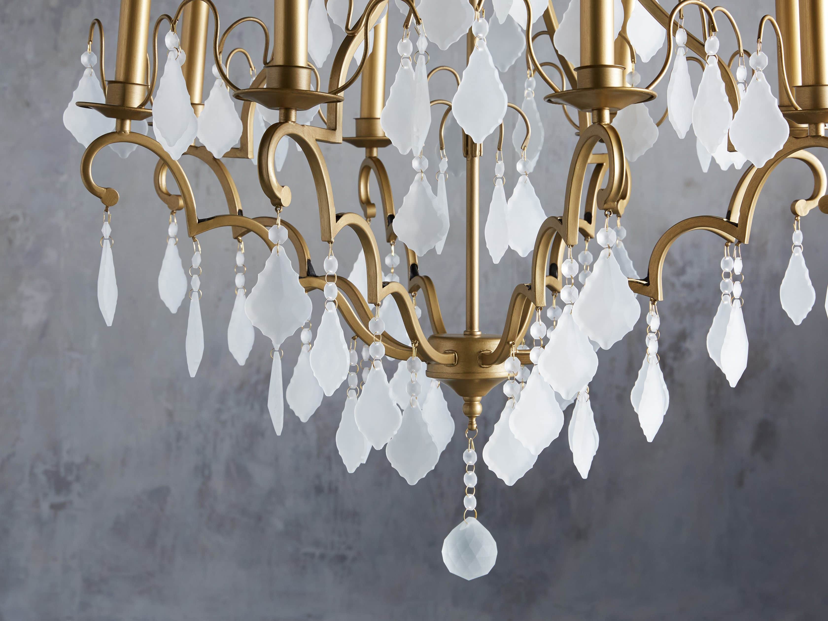 Versailles 28" Chandelier in Antique Brass