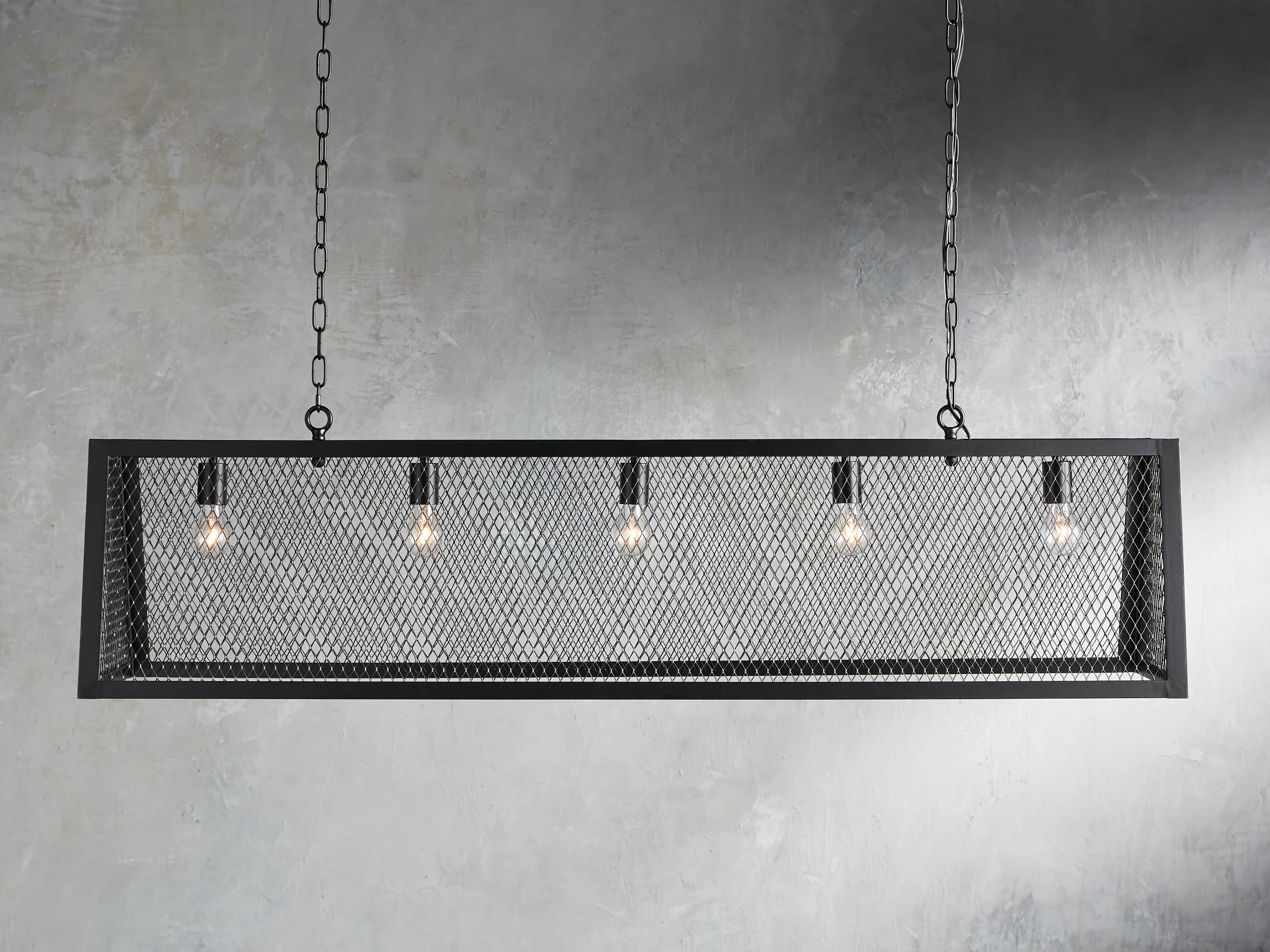Marlow Rectangle Chandelier in Black