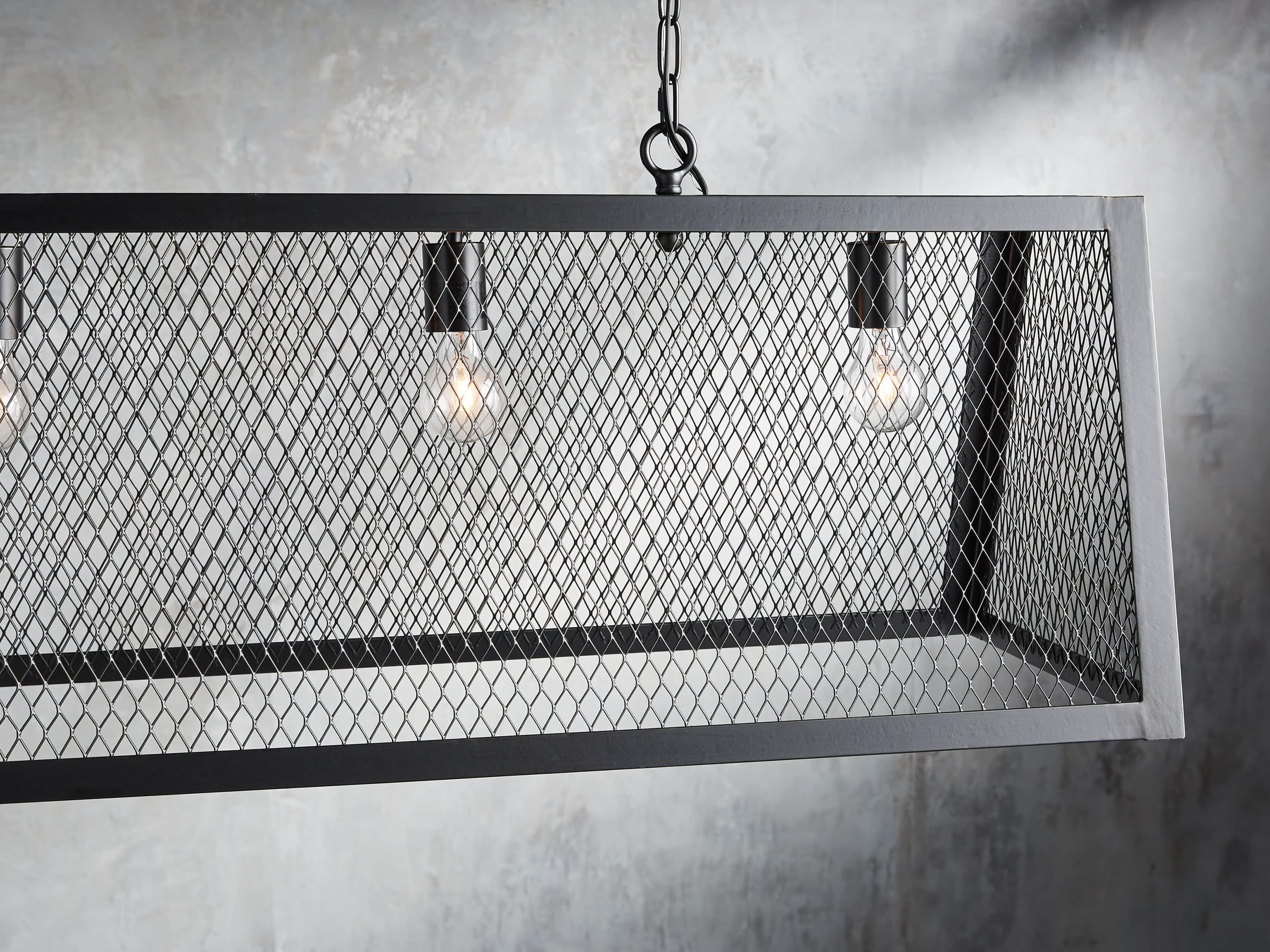 Marlow Rectangle Chandelier in Black