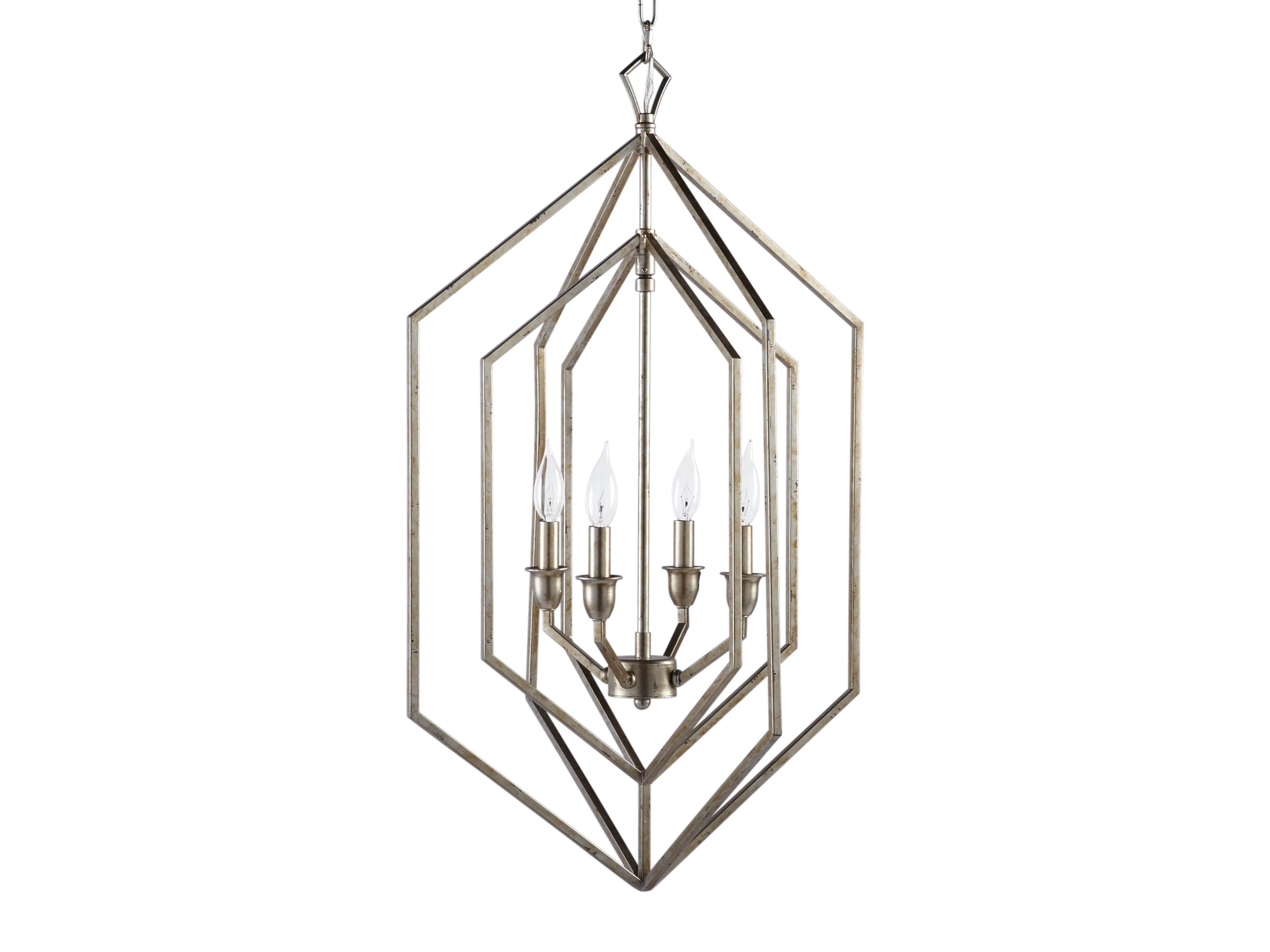 Hemisphere Prism Chandelier in Silver, slide 4 of 6