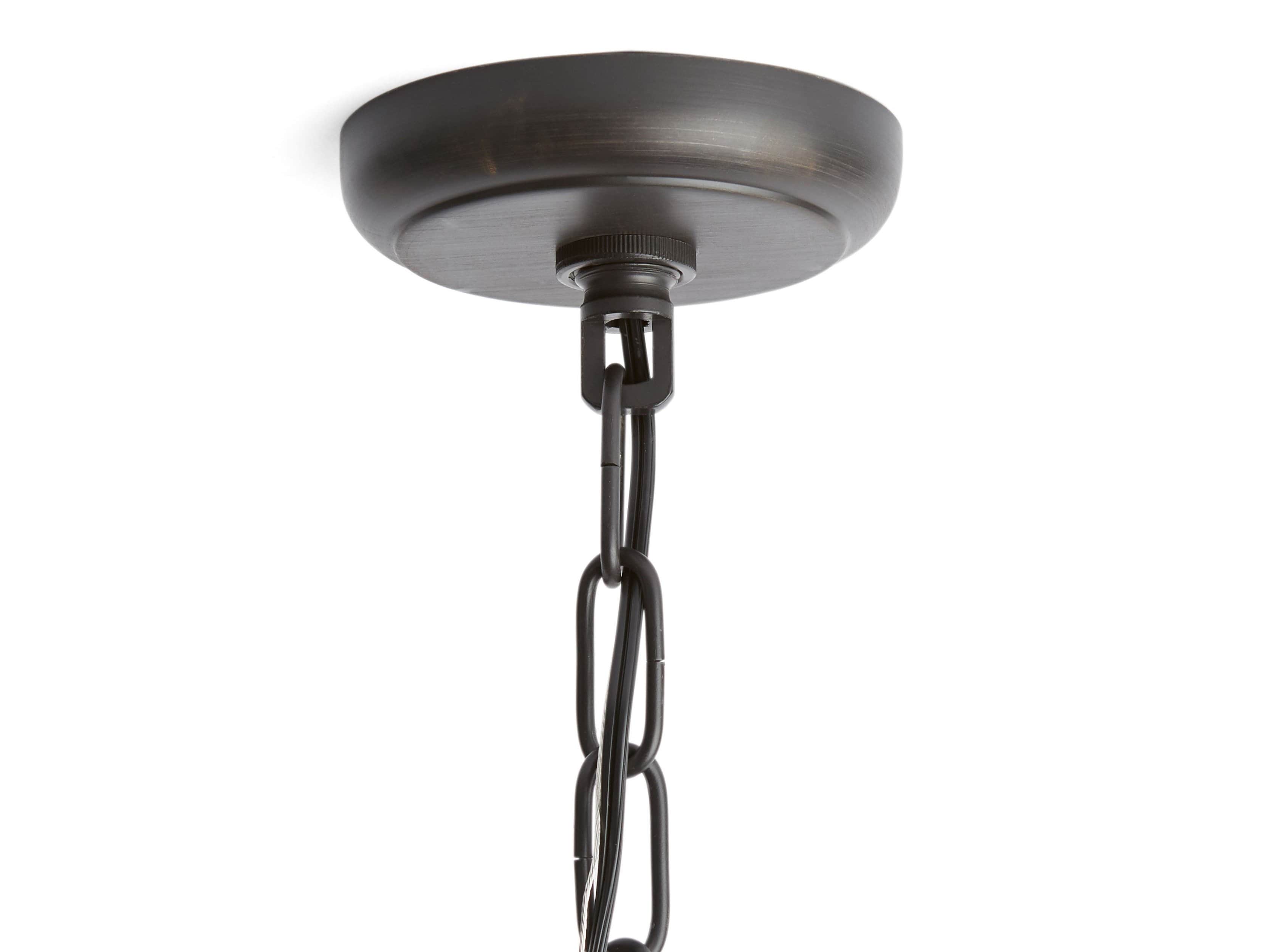 Hemisphere Prism Bronze Chandelier