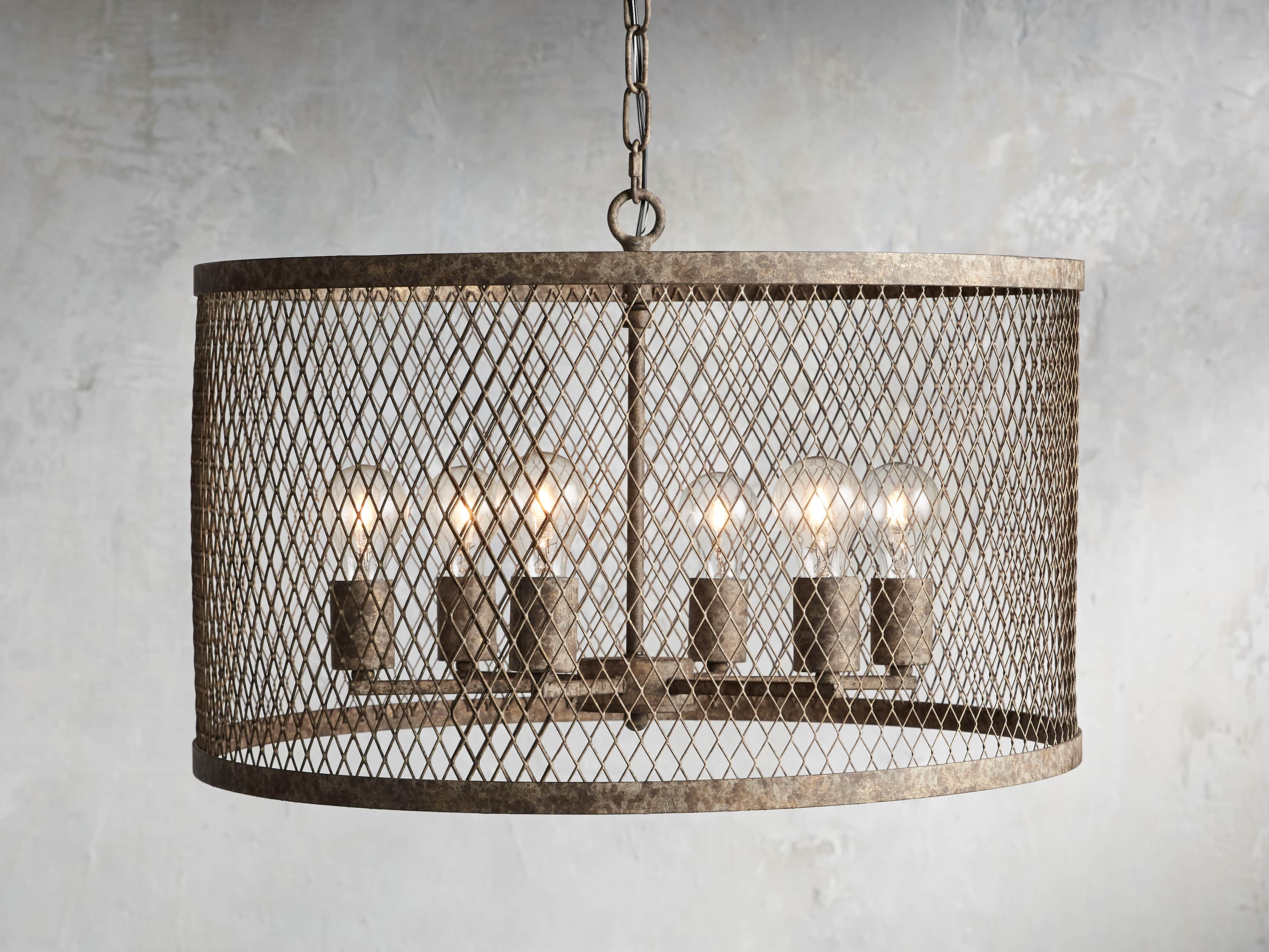 Marlow 24" Rust Wire Chandelier