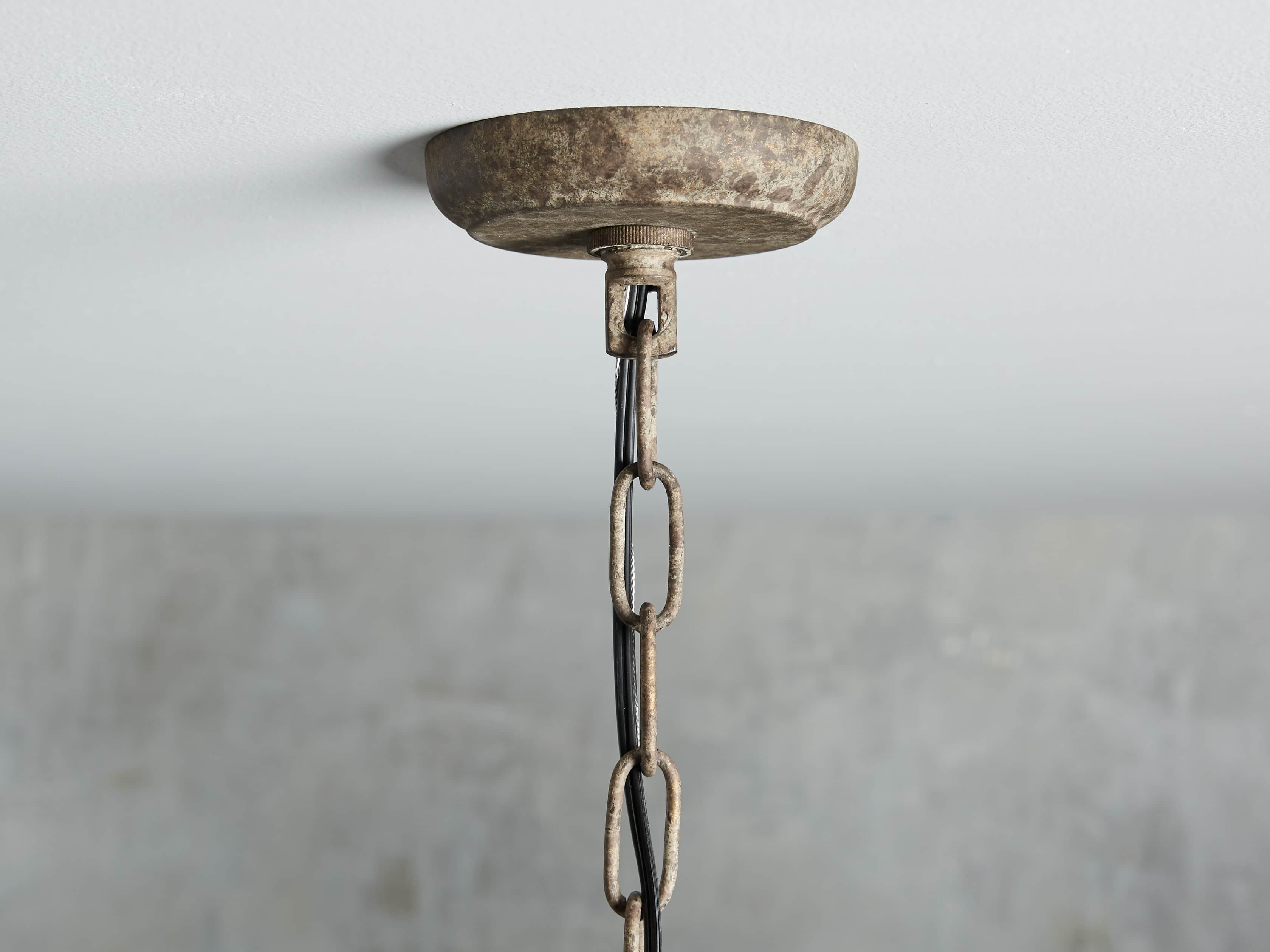 Marlow 24" Rust Wire Chandelier