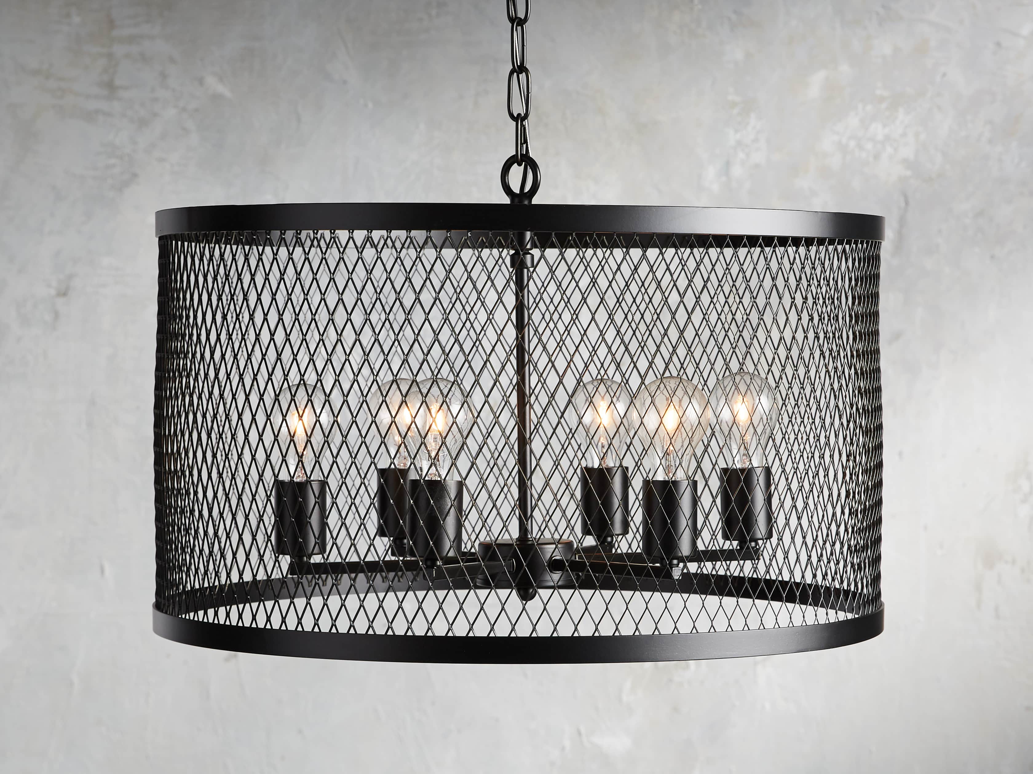 Marlow 24" Black Wire Chandelier, slide 1 of 3