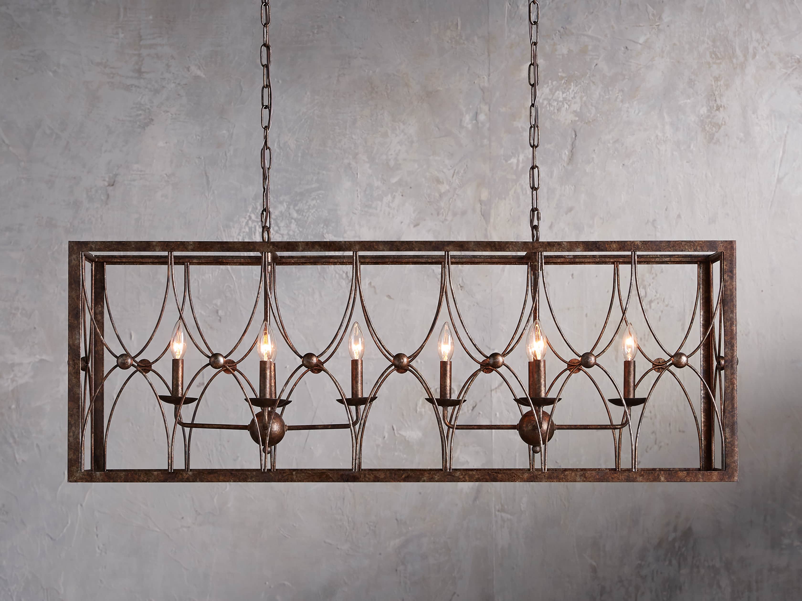 rectangle dining light