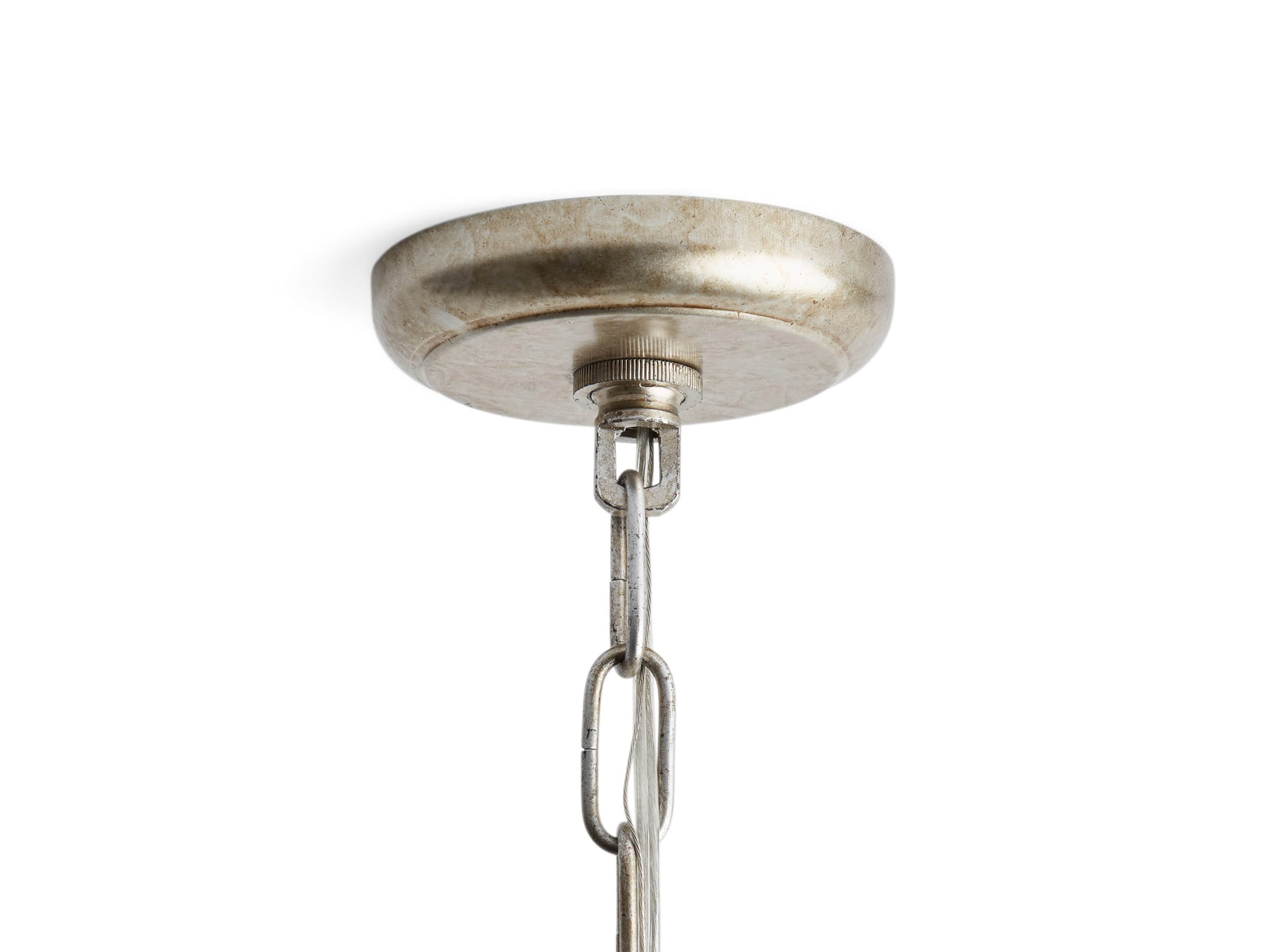 Hemisphere Geode Chandelier in Silver
