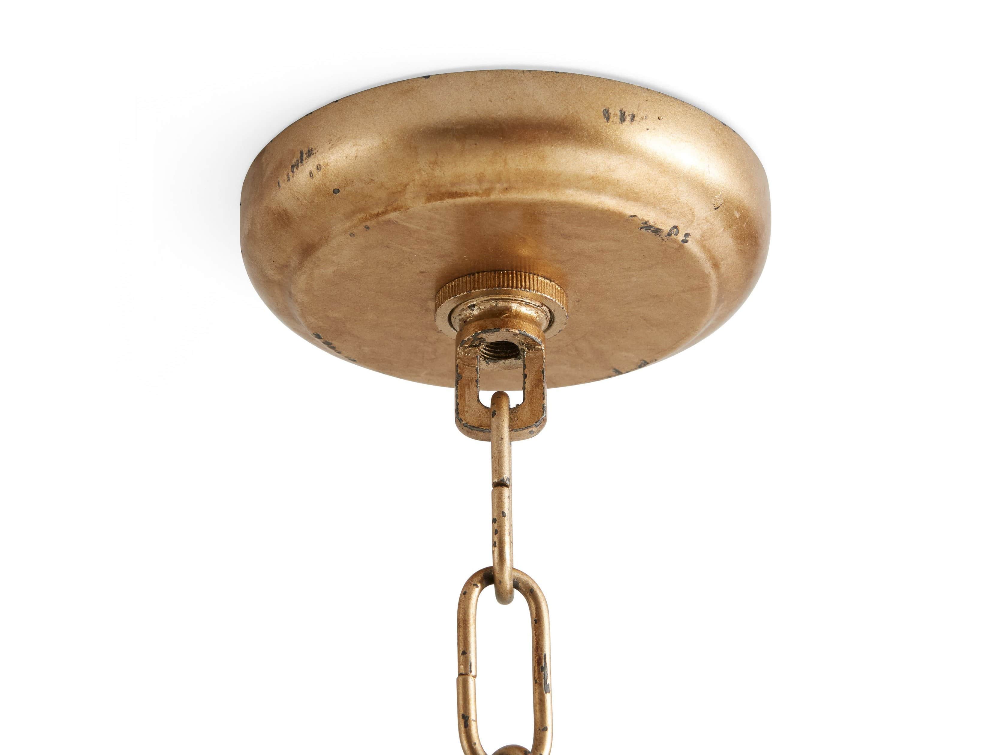 GEODE 30" CHANDELIER IN BRASS, slide 2 of 11