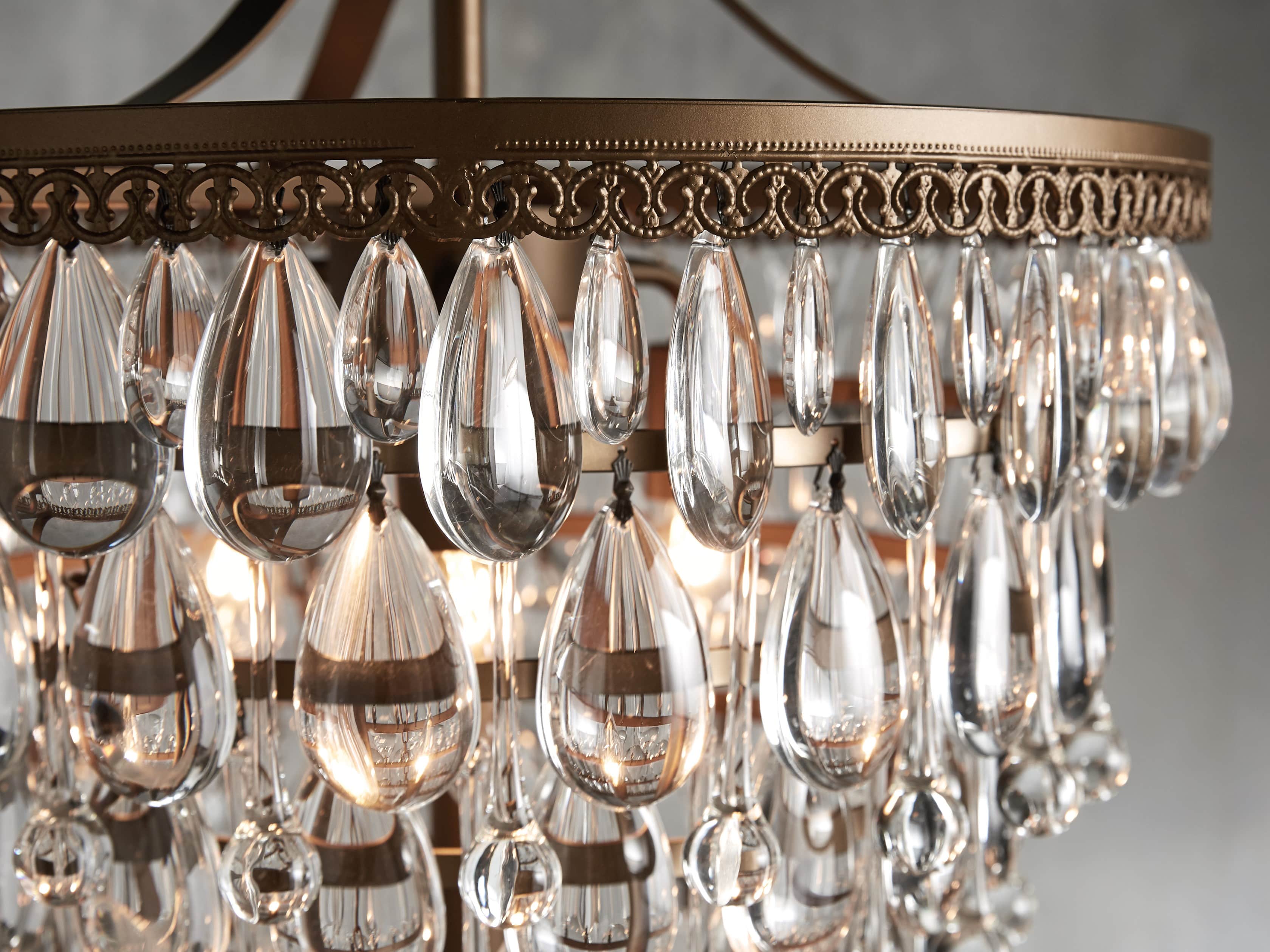 Anabella Floor Lamp in Antique Gold, slide 2 of 4