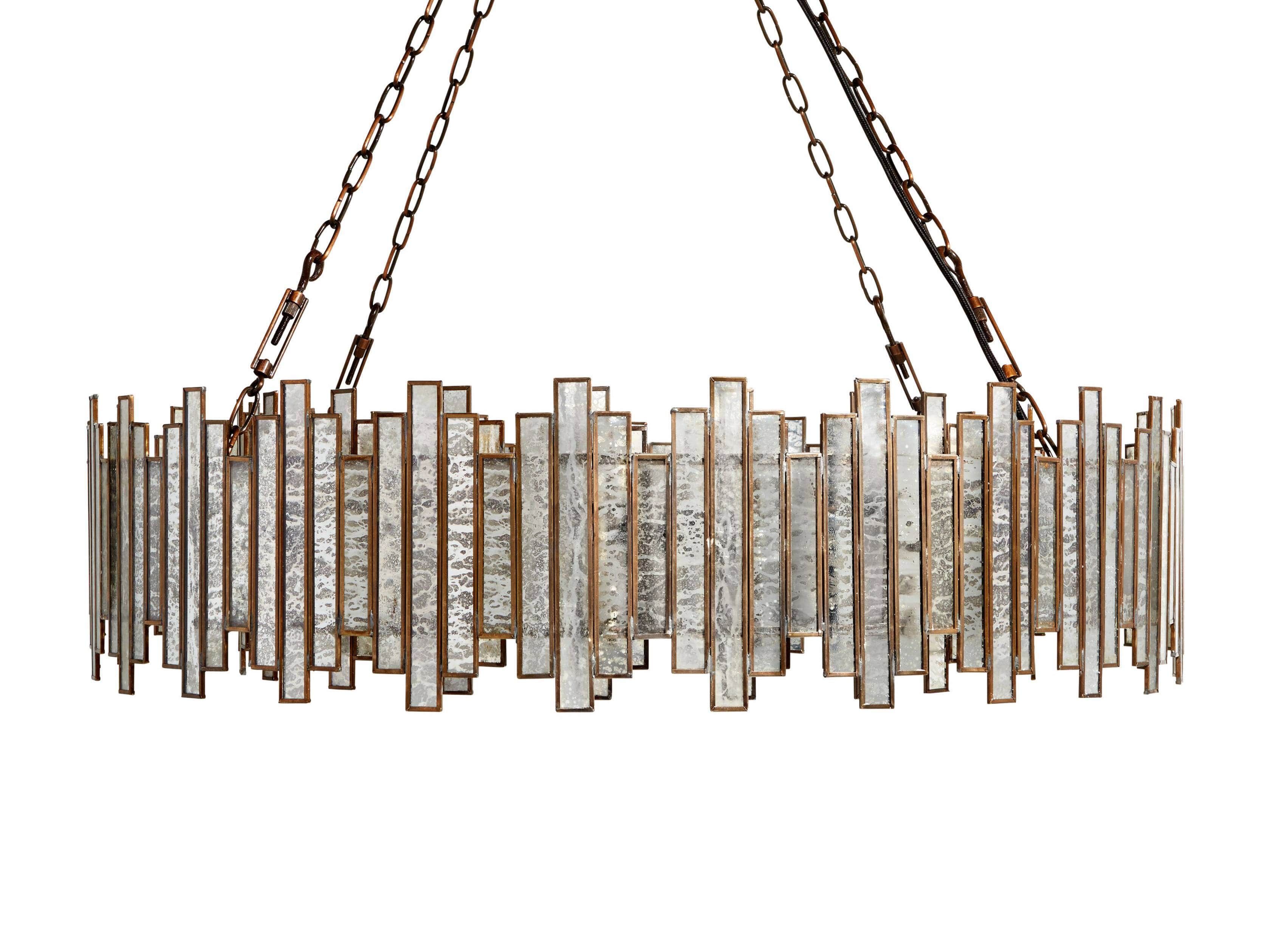 Laila Large Chandelier in Antique Copper, slide 5 of 6