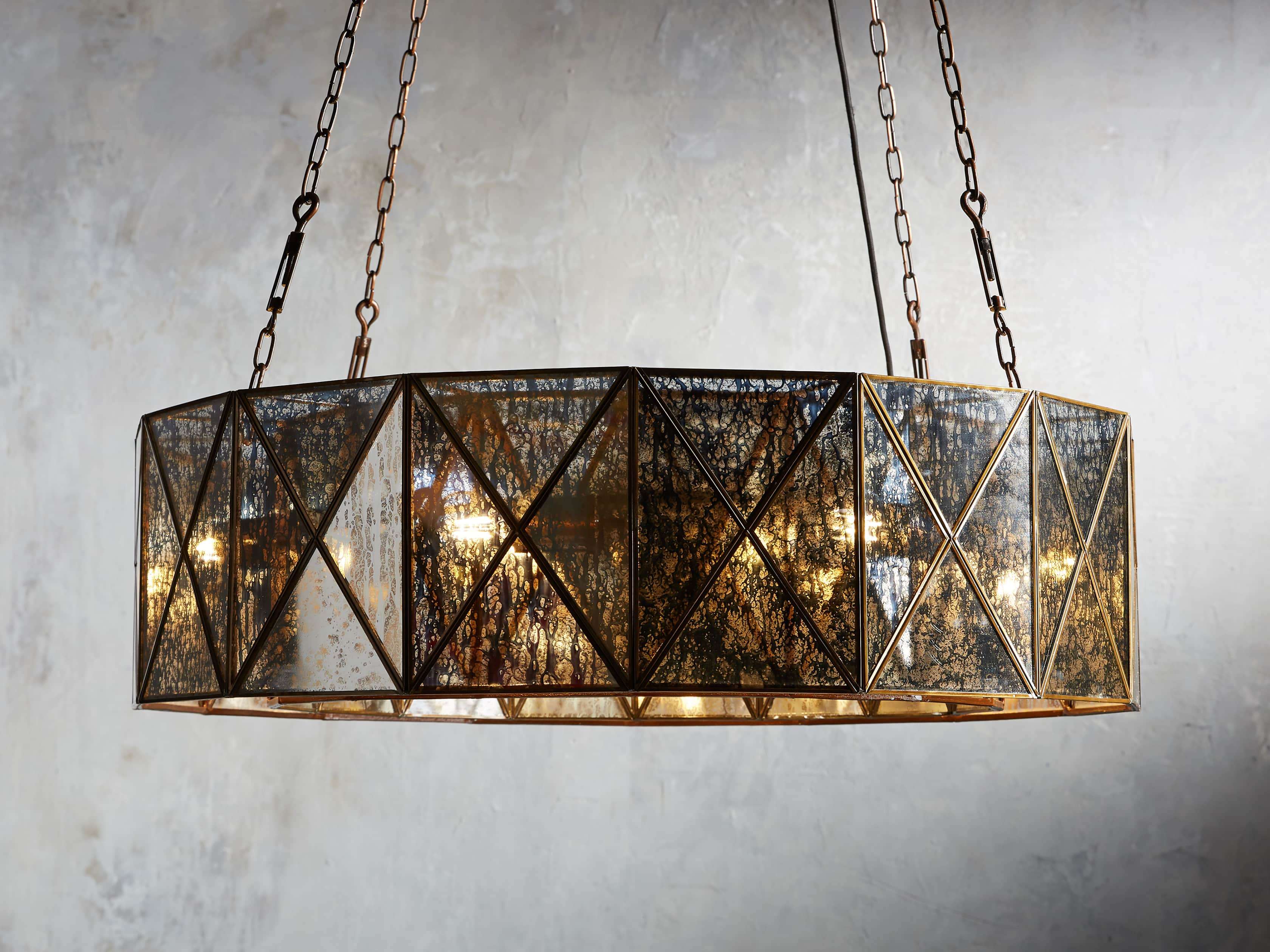Truss 36" Round Chandelier in Antique Copper