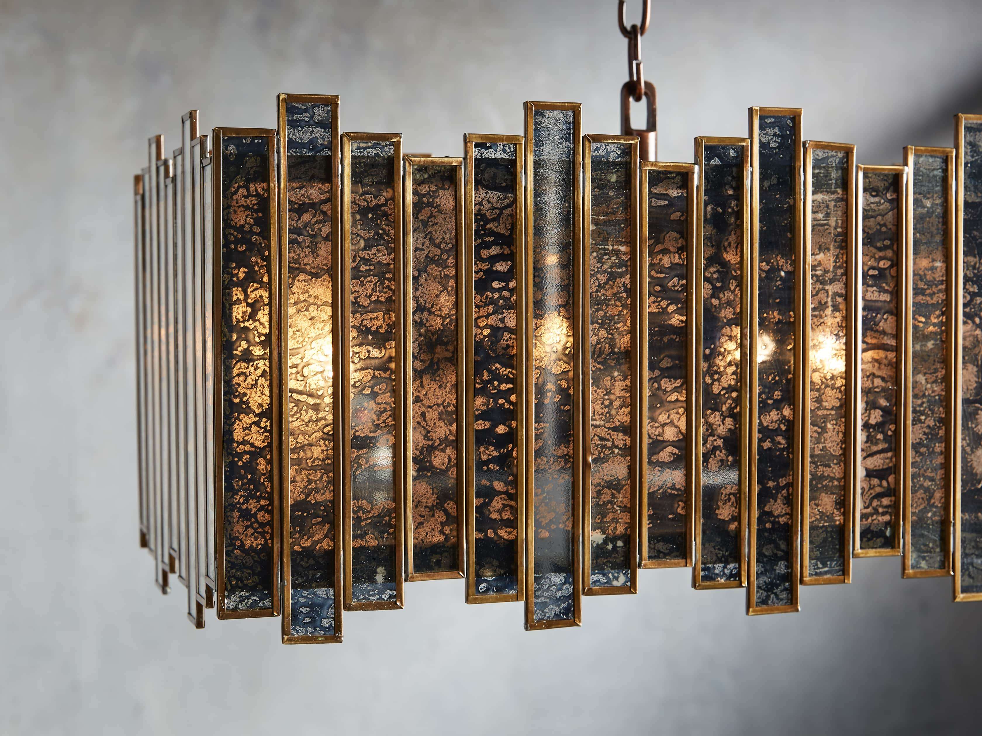 Laila 37" Rectangle Chandelier, slide 2 of 4