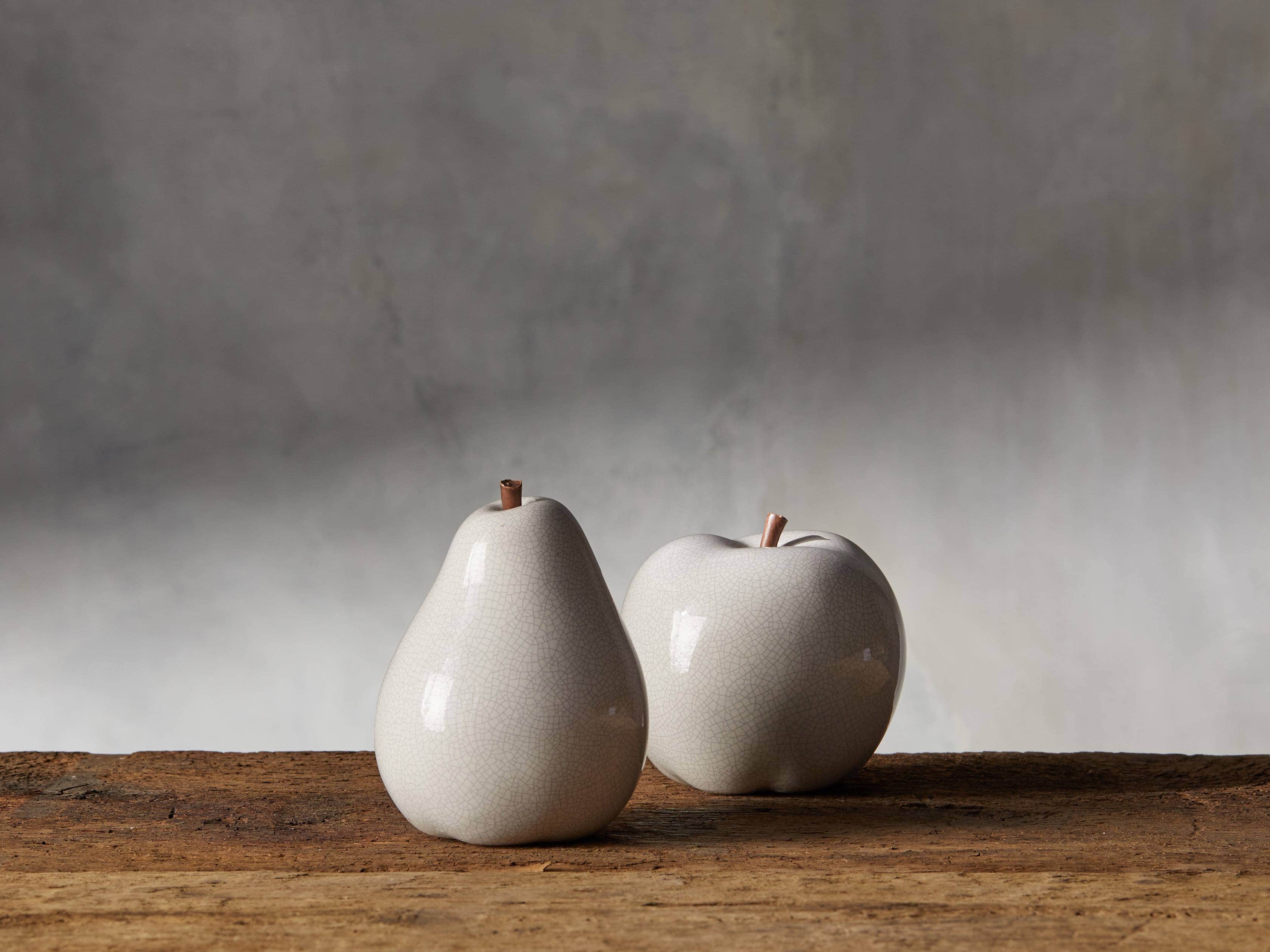 Ceramic Pear in White