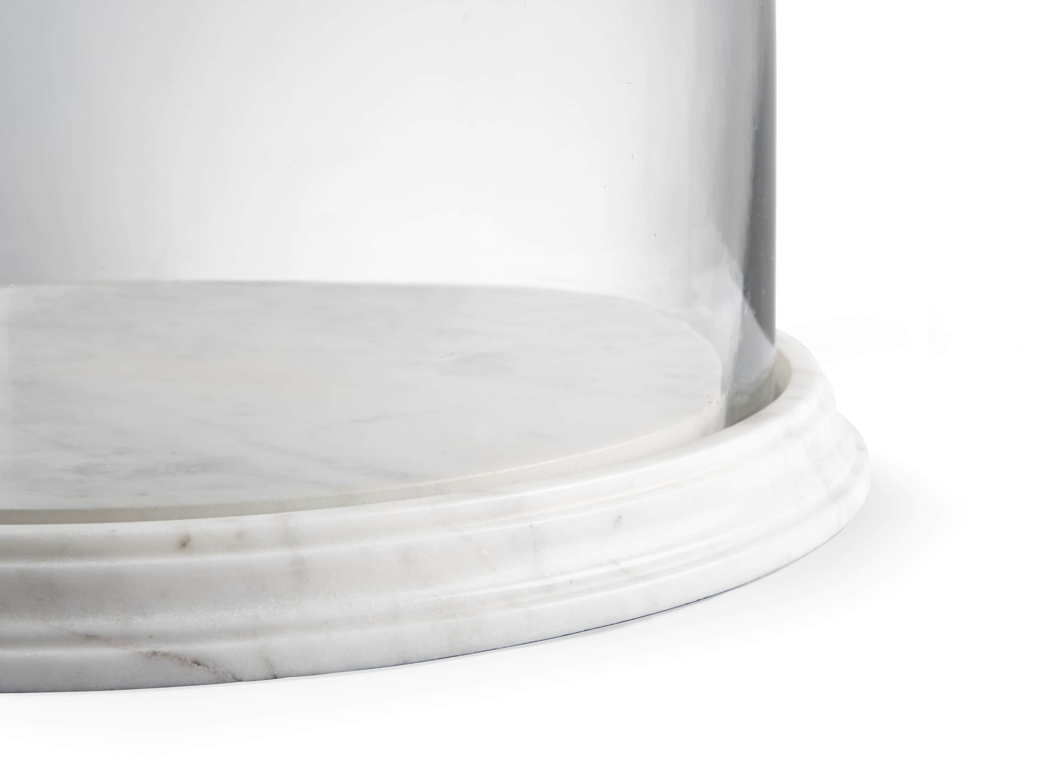 Altamura Small Glass Dome With Marble Base, slide 2 of 4