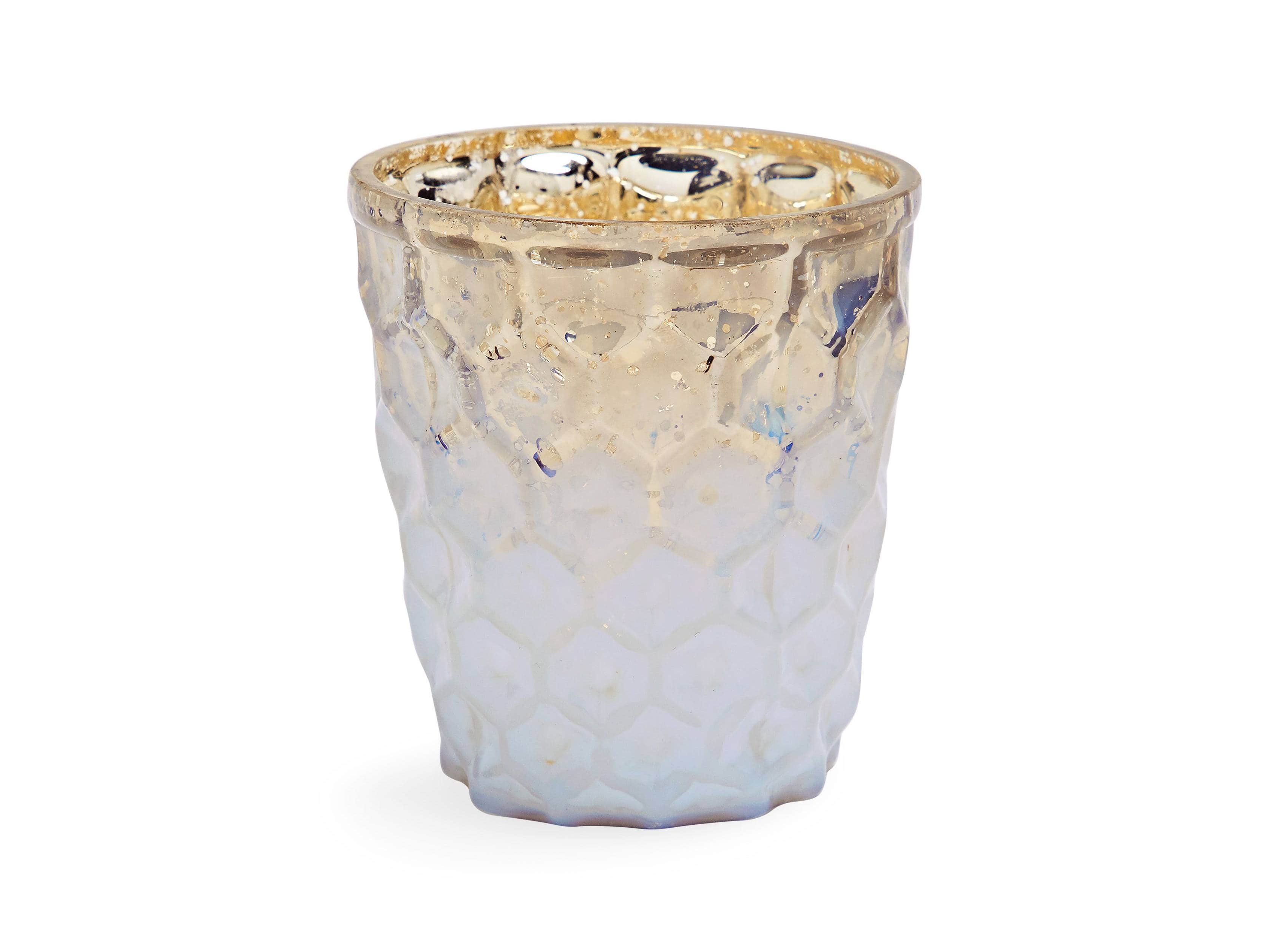 Blanc 3" Facet Tealight Holder