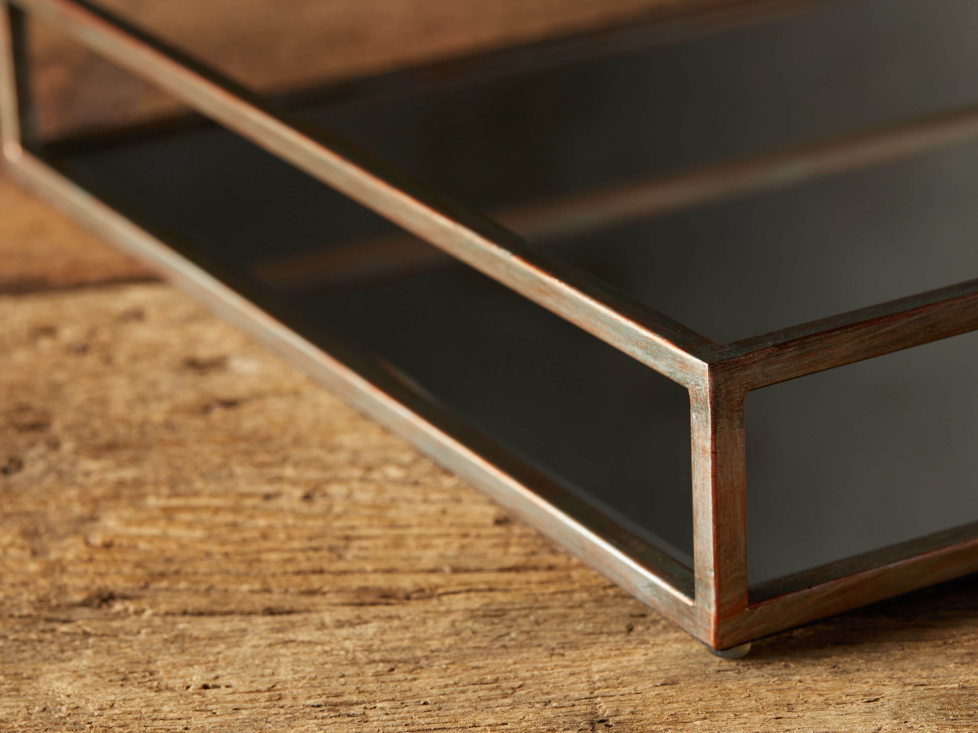 Small Square Mirror Tray, slide 2 of 3