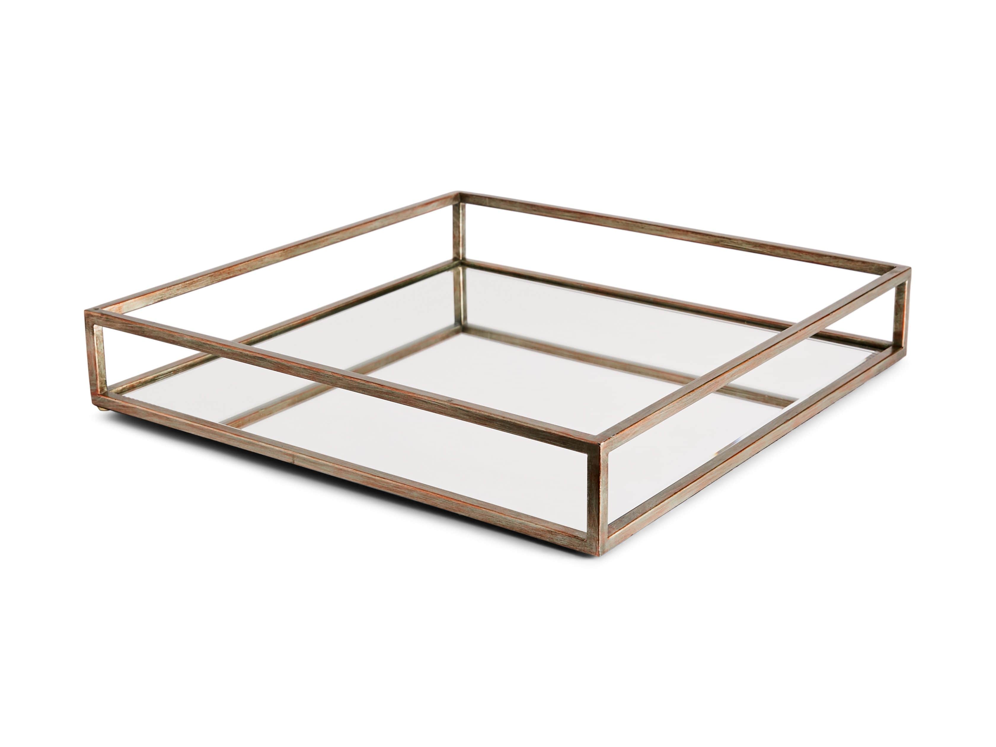 Small Square Mirror Tray, slide 3 of 3