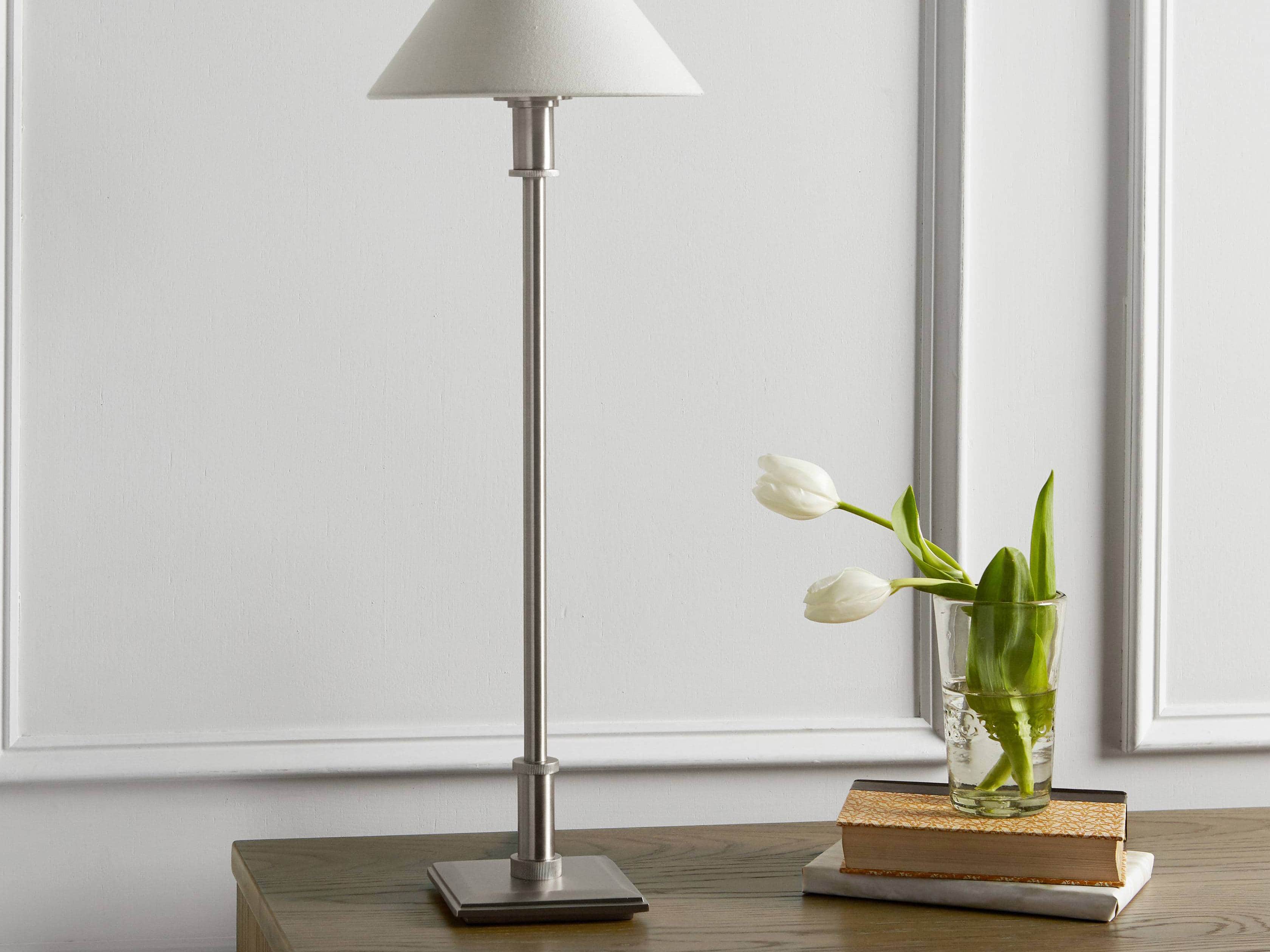 Chetham Table Lamp in Nickel