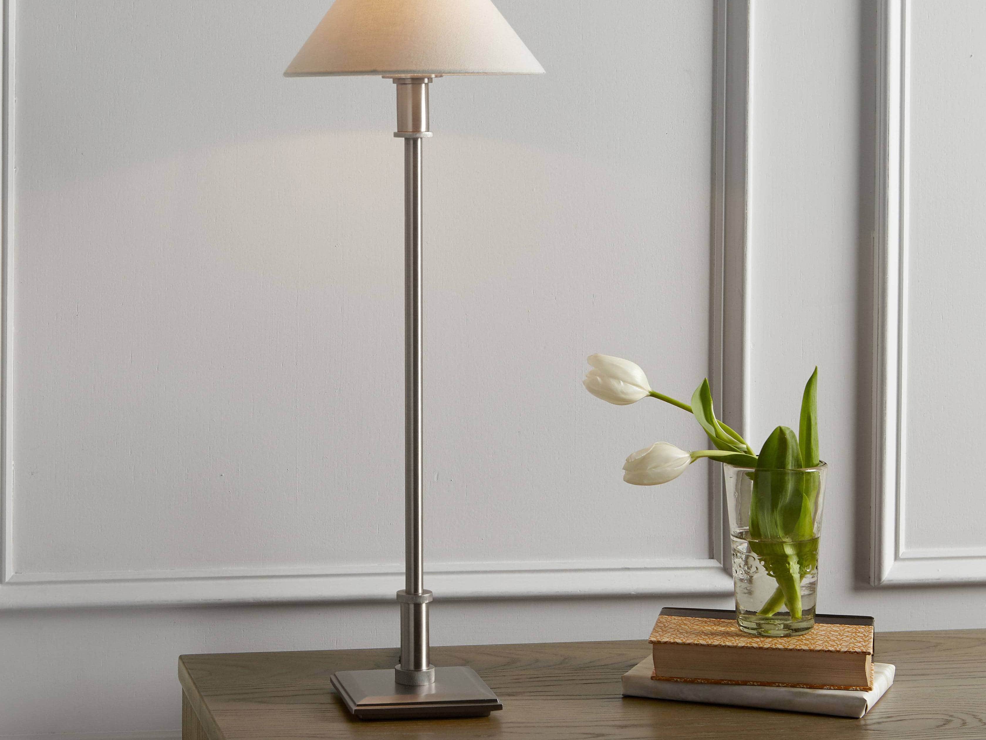 Chetham Table Lamp in Nickel