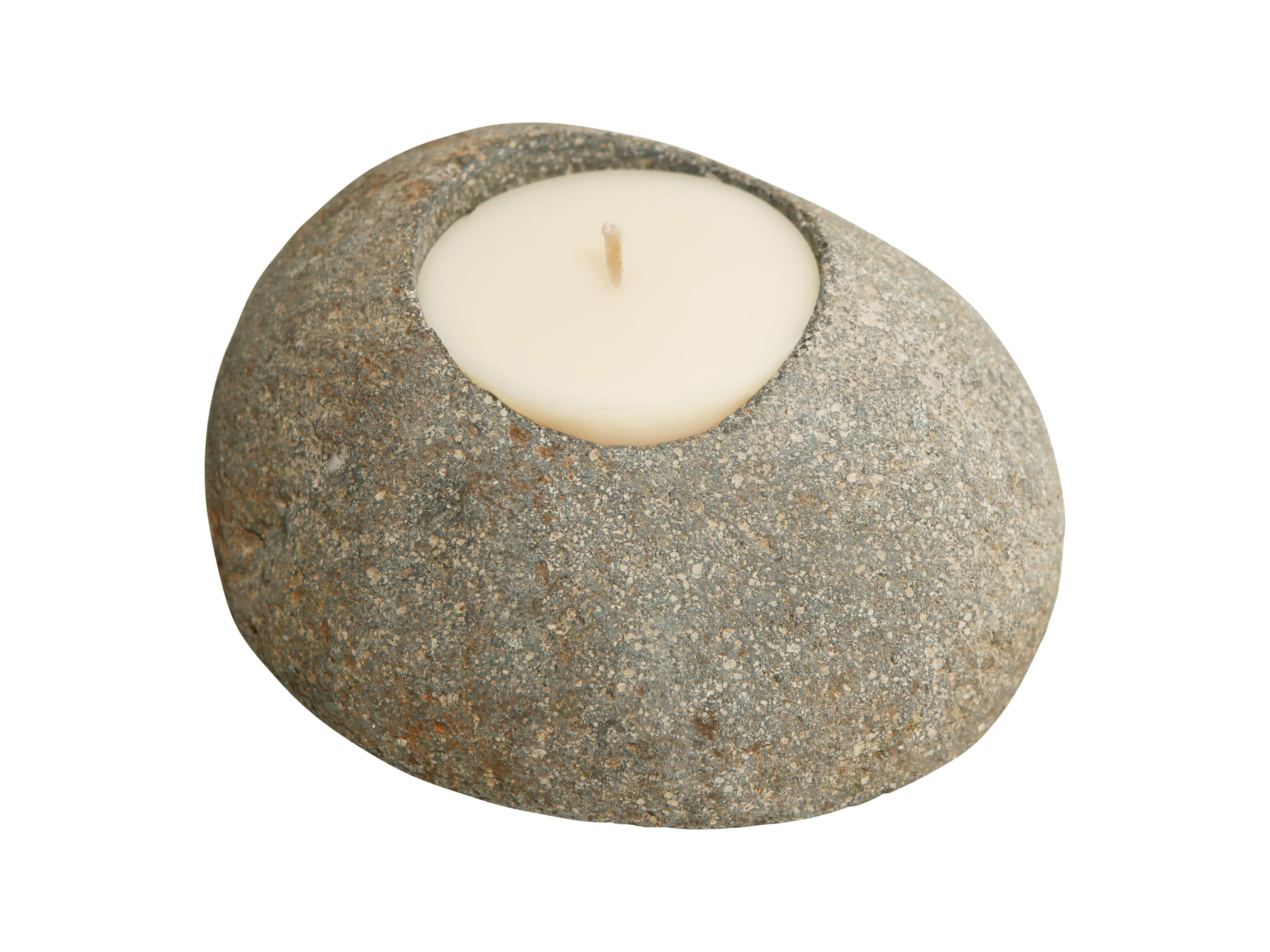 River Stone 3" Tealight Holder, slide 2 of 2