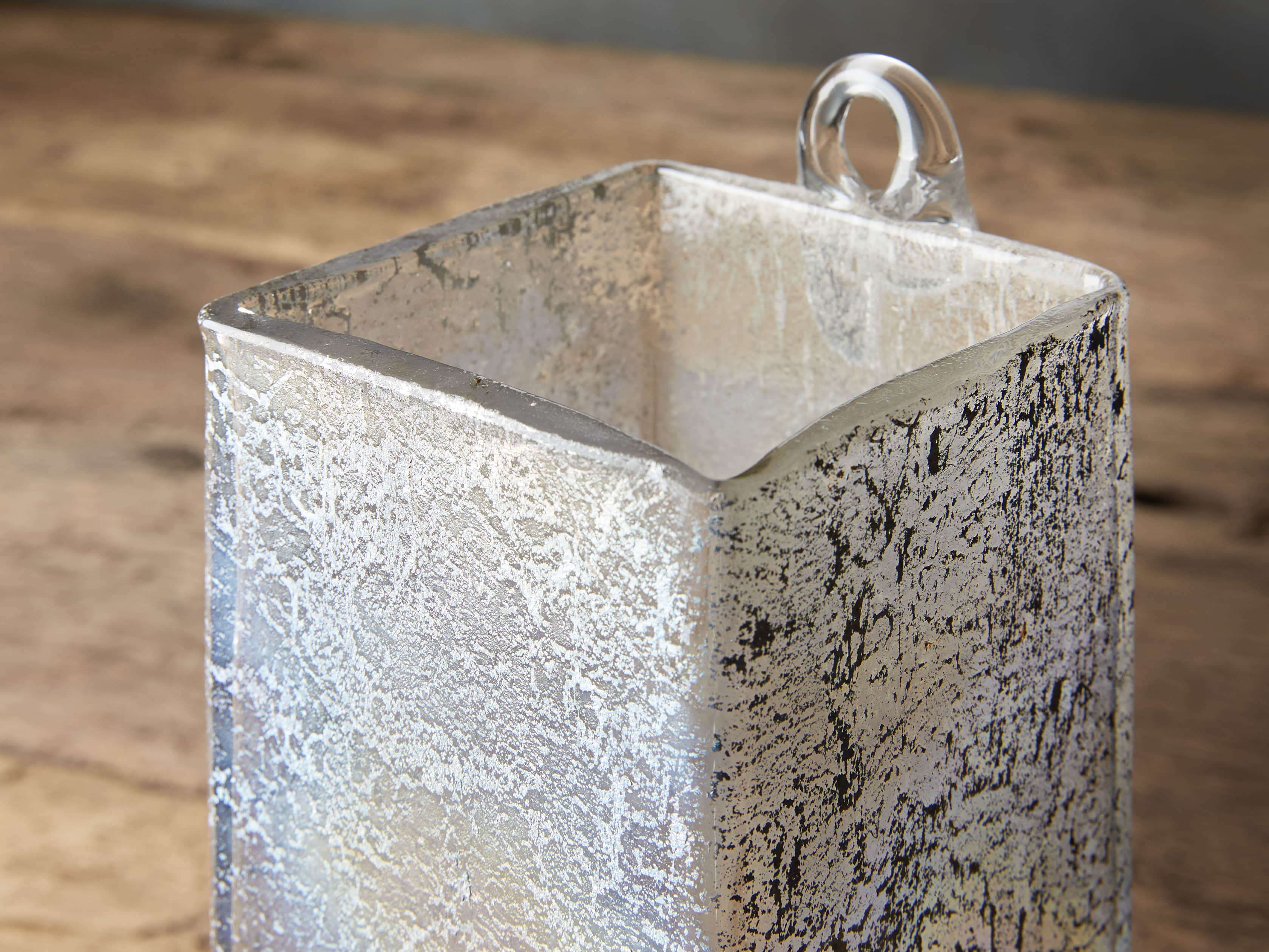 4" Hang Square Luster Vase, slide 2 of 4