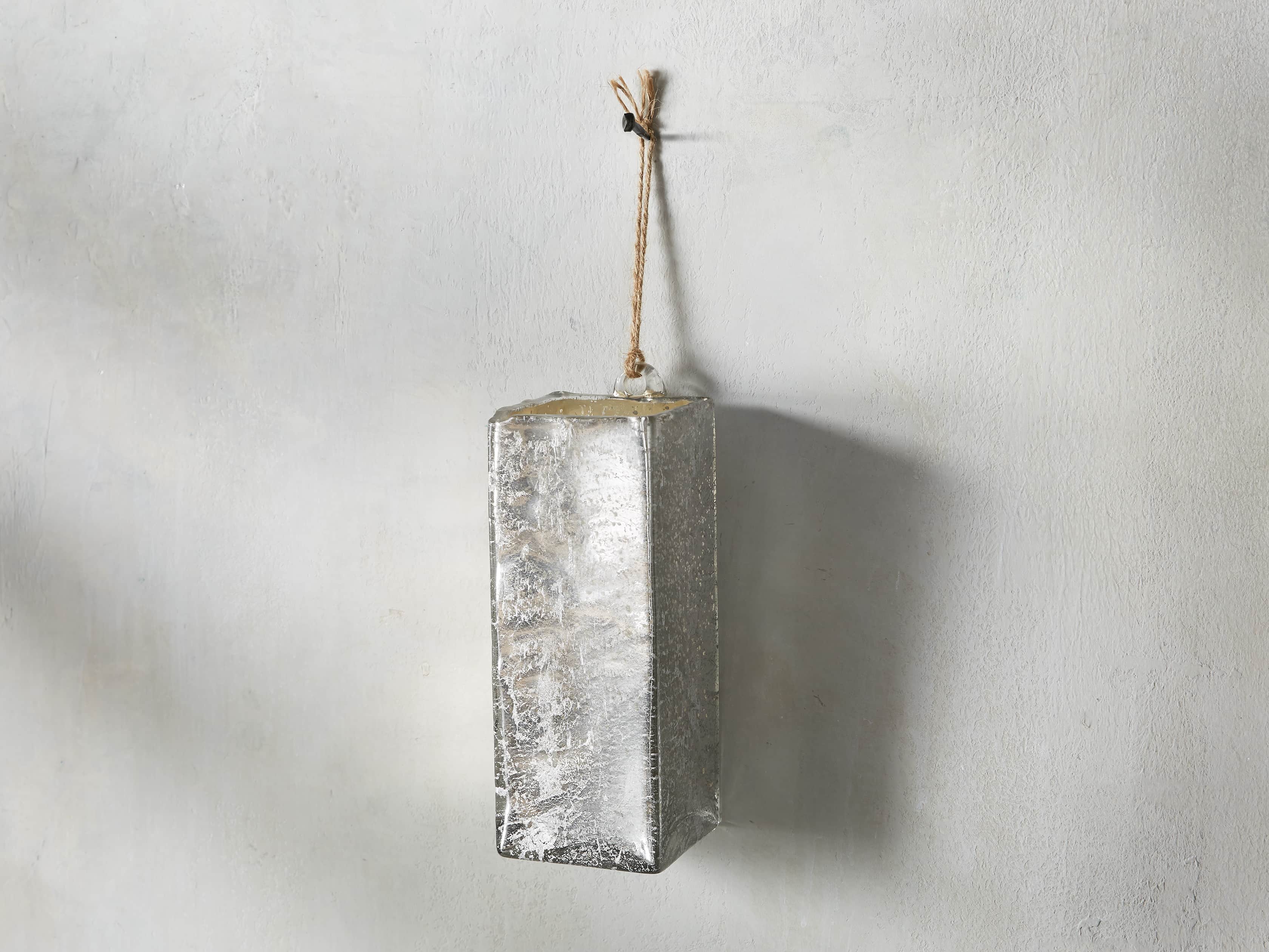 4" Hang Square Mercury Vase, slide 2 of 5