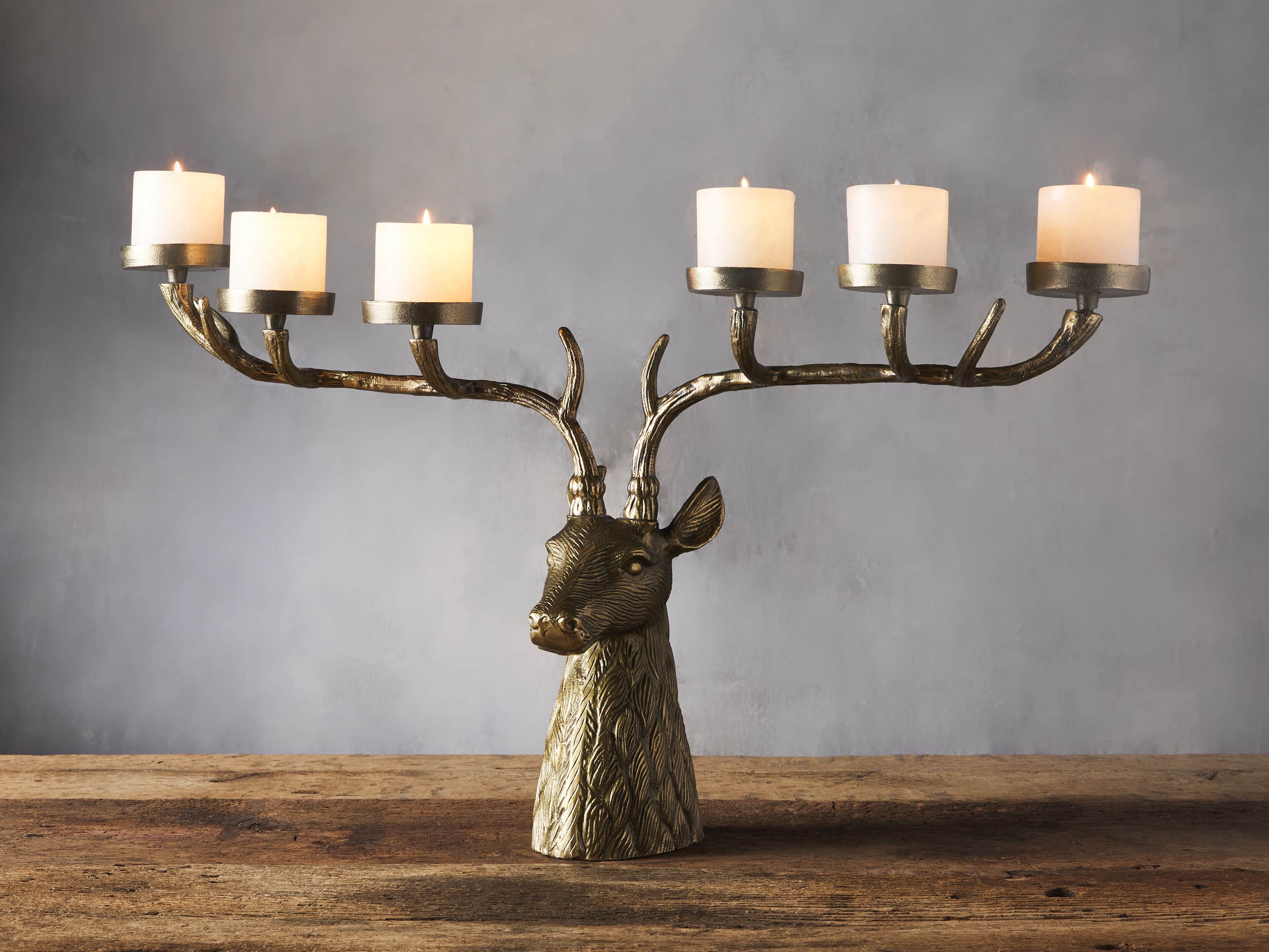 Stag Head Candle Holder, slide 1 of 2