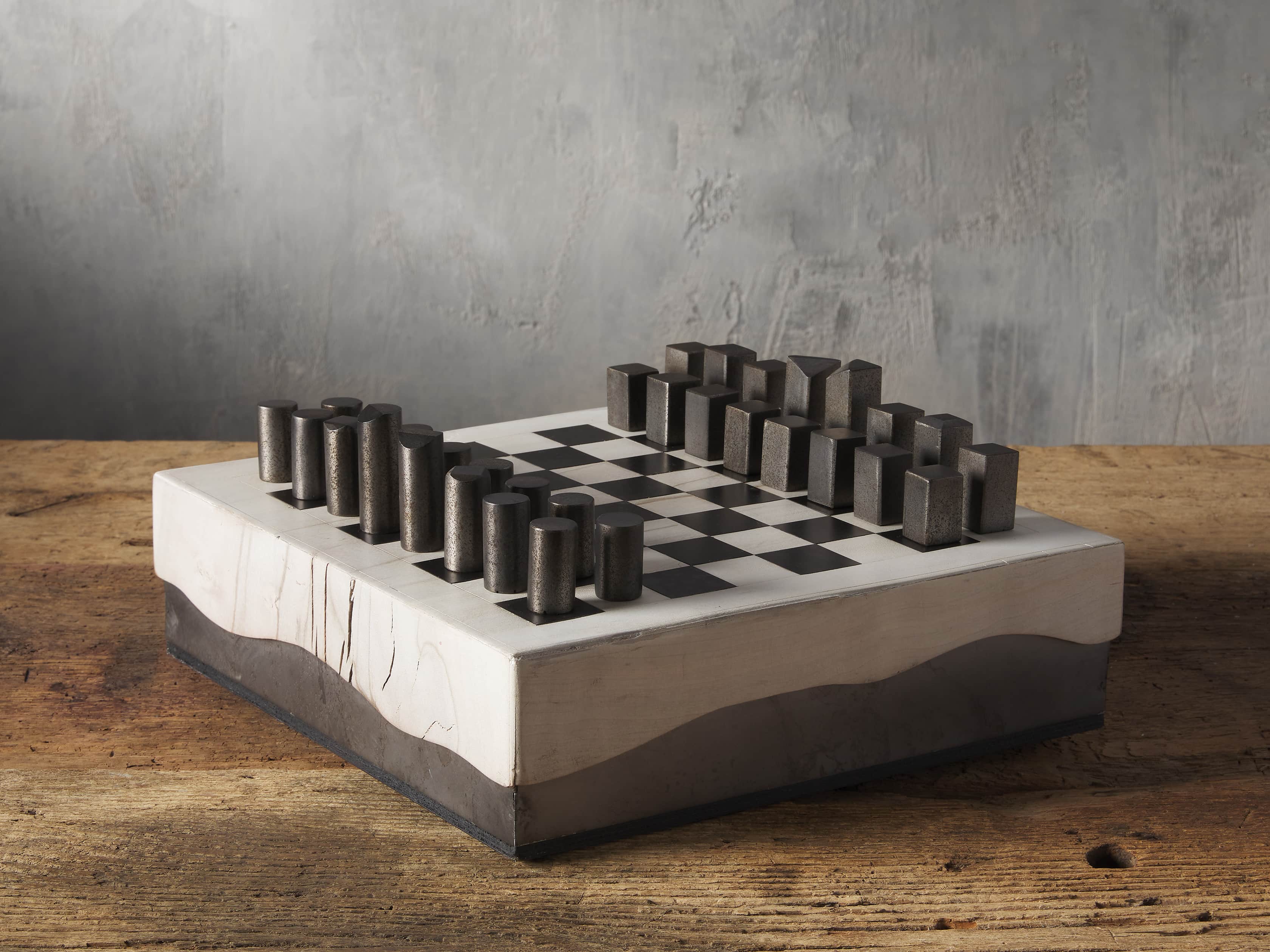 Marble chess set, 'Worthy Match