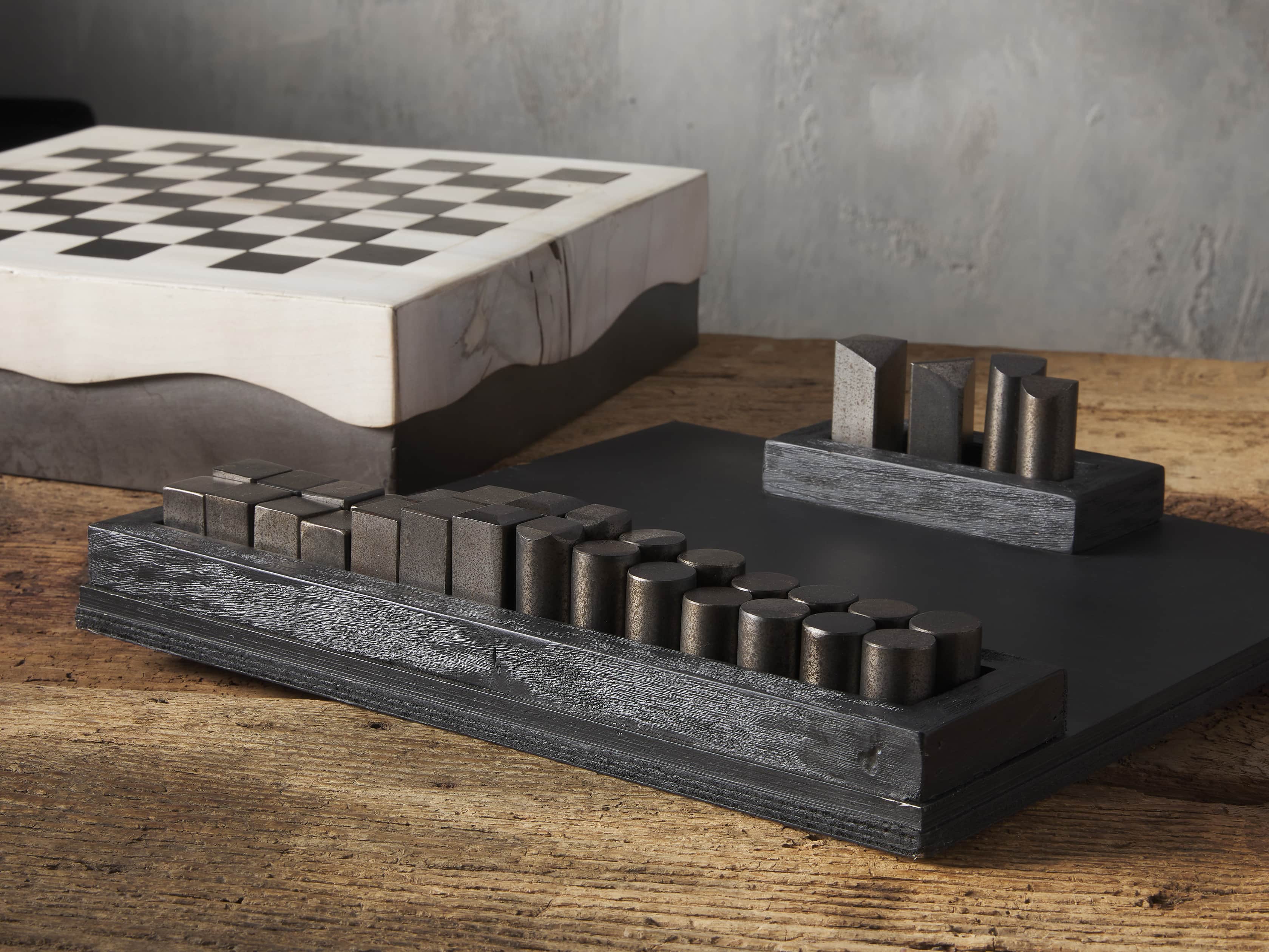 Marble chess set, 'Worthy Match