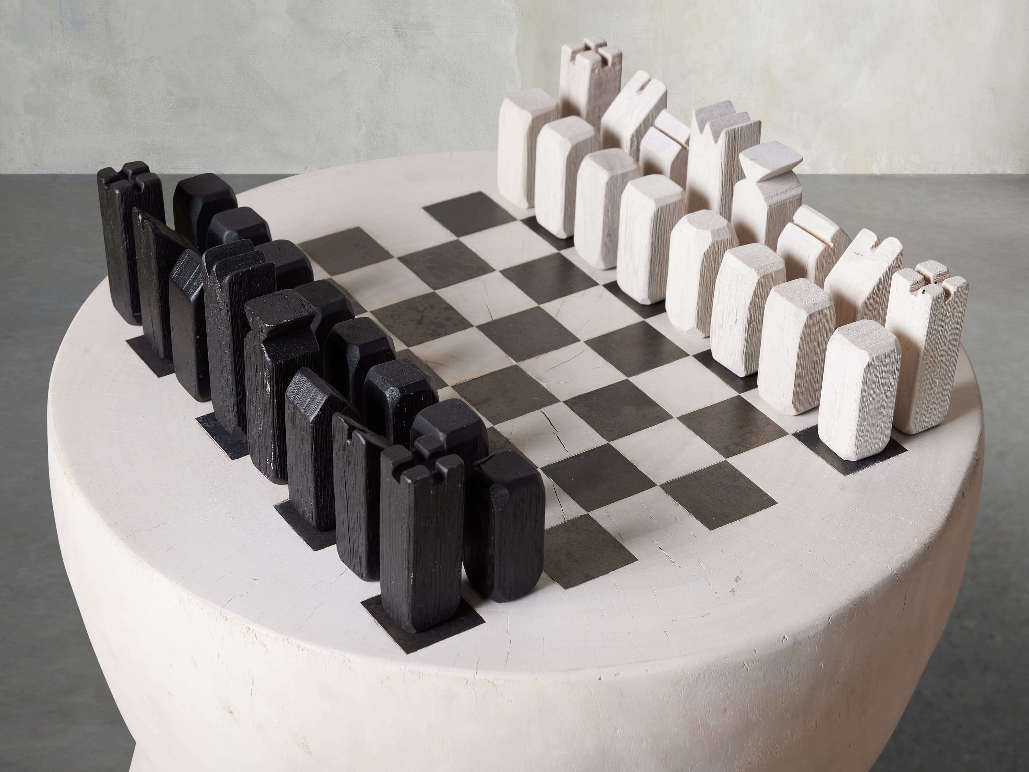 Unique Chess Board With Metal Chess Pieces Hand Crafted Wooden 