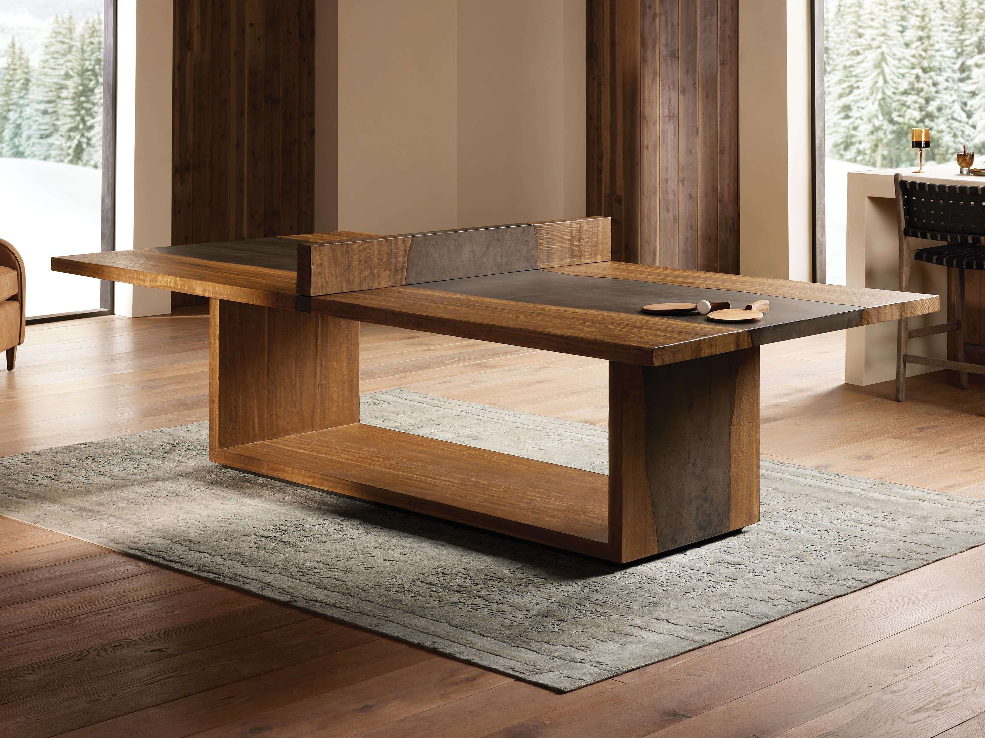 Reclaimed Wood Ping Pong Table Arhaus