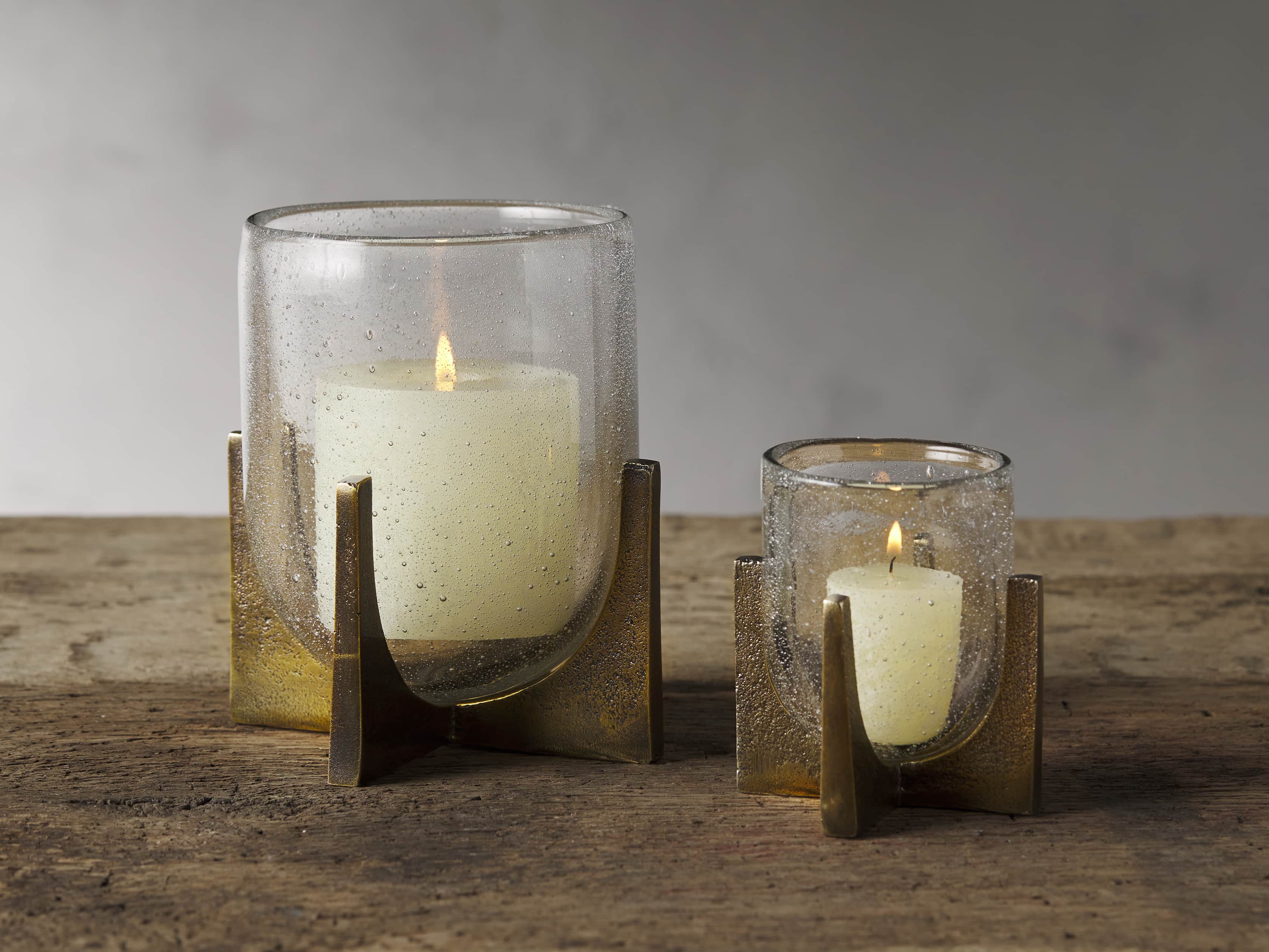 Selene Votive Candleholder in Metal Yellow | Arhaus