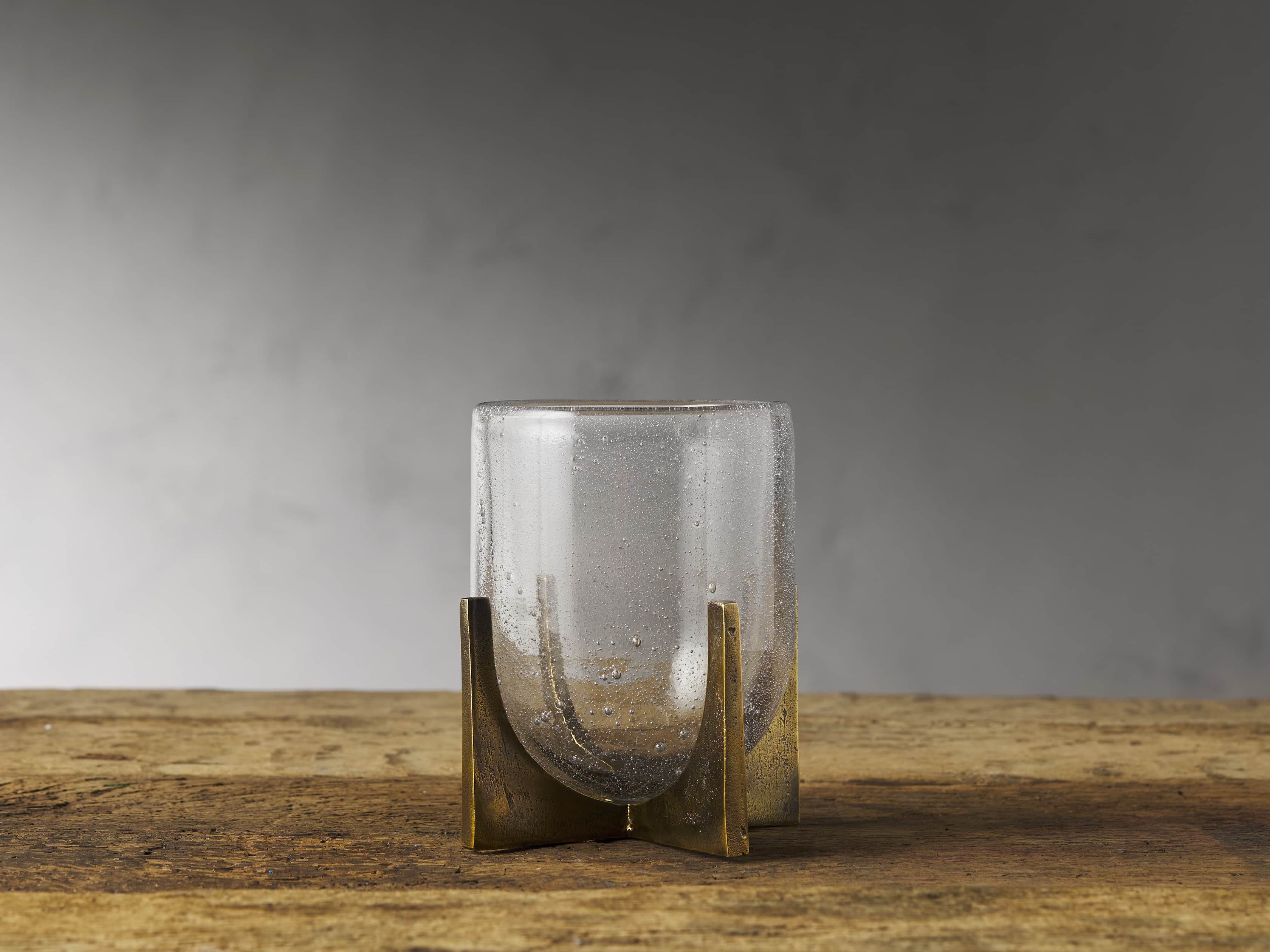 Rustic 6 Pillar (Set of 4) in Glass Transparent | Arhaus