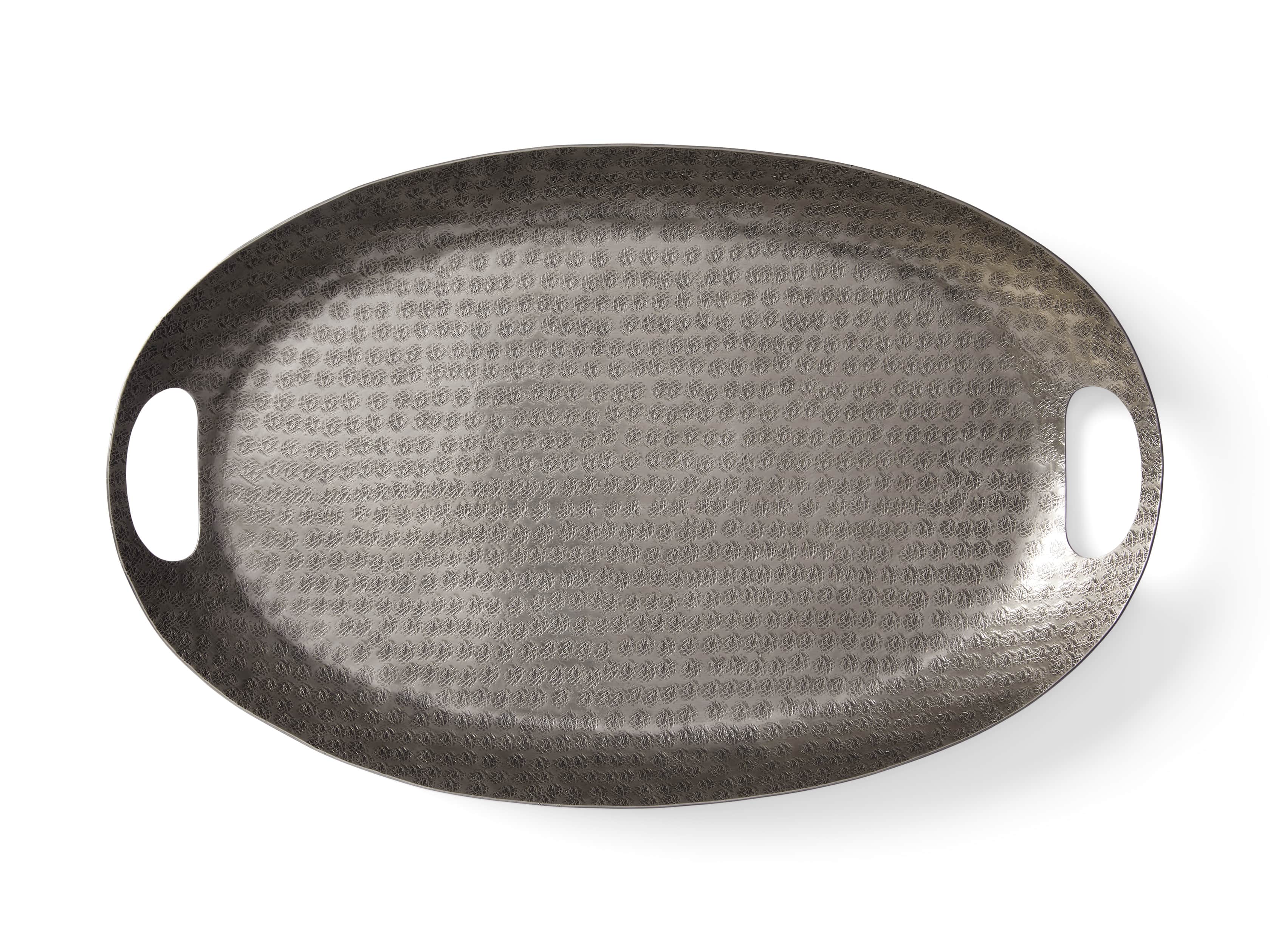 Small Nickel Ovalo Tray, slide 5 of 5