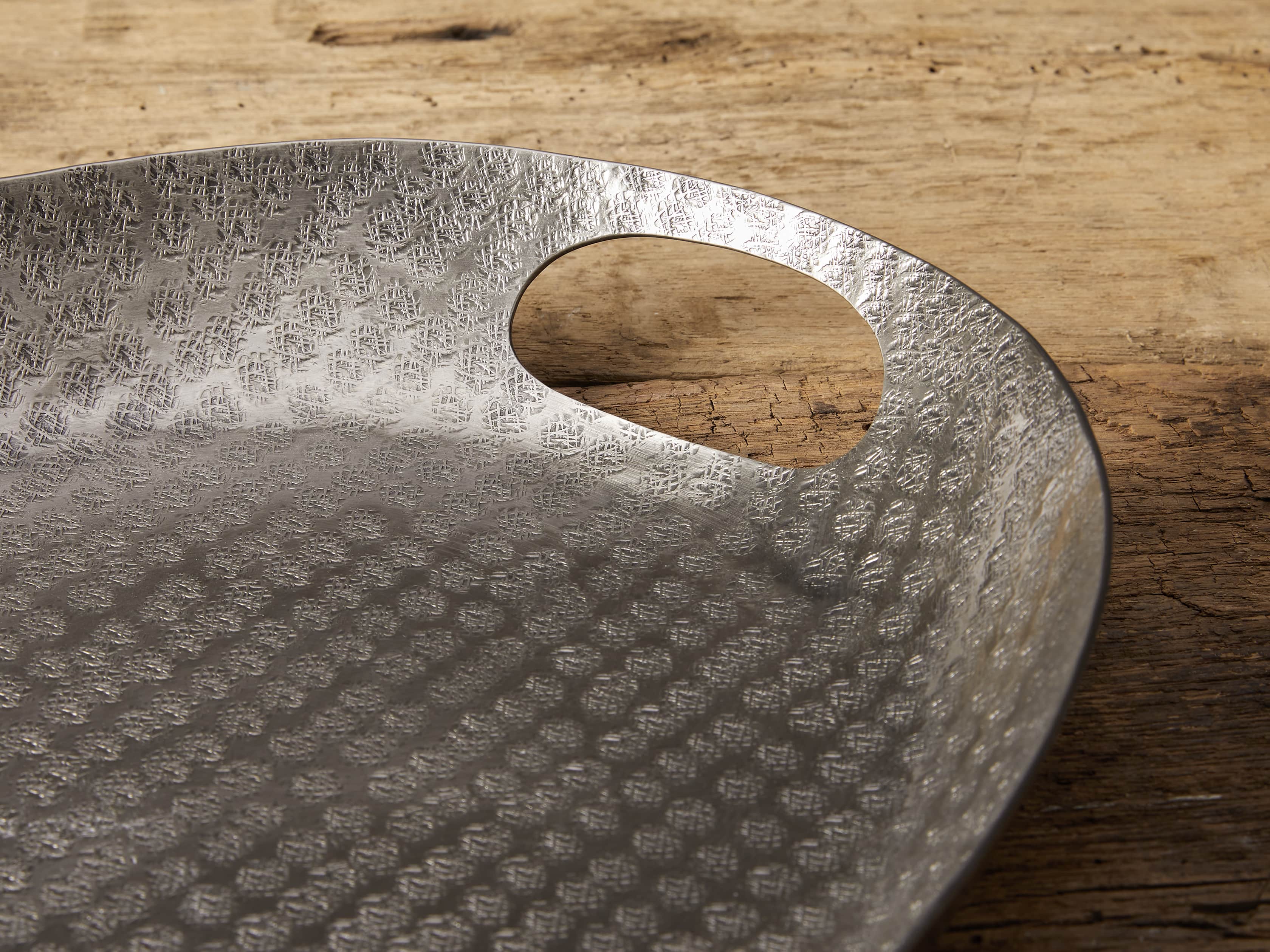 Small Nickel Ovalo Tray, slide 2 of 5