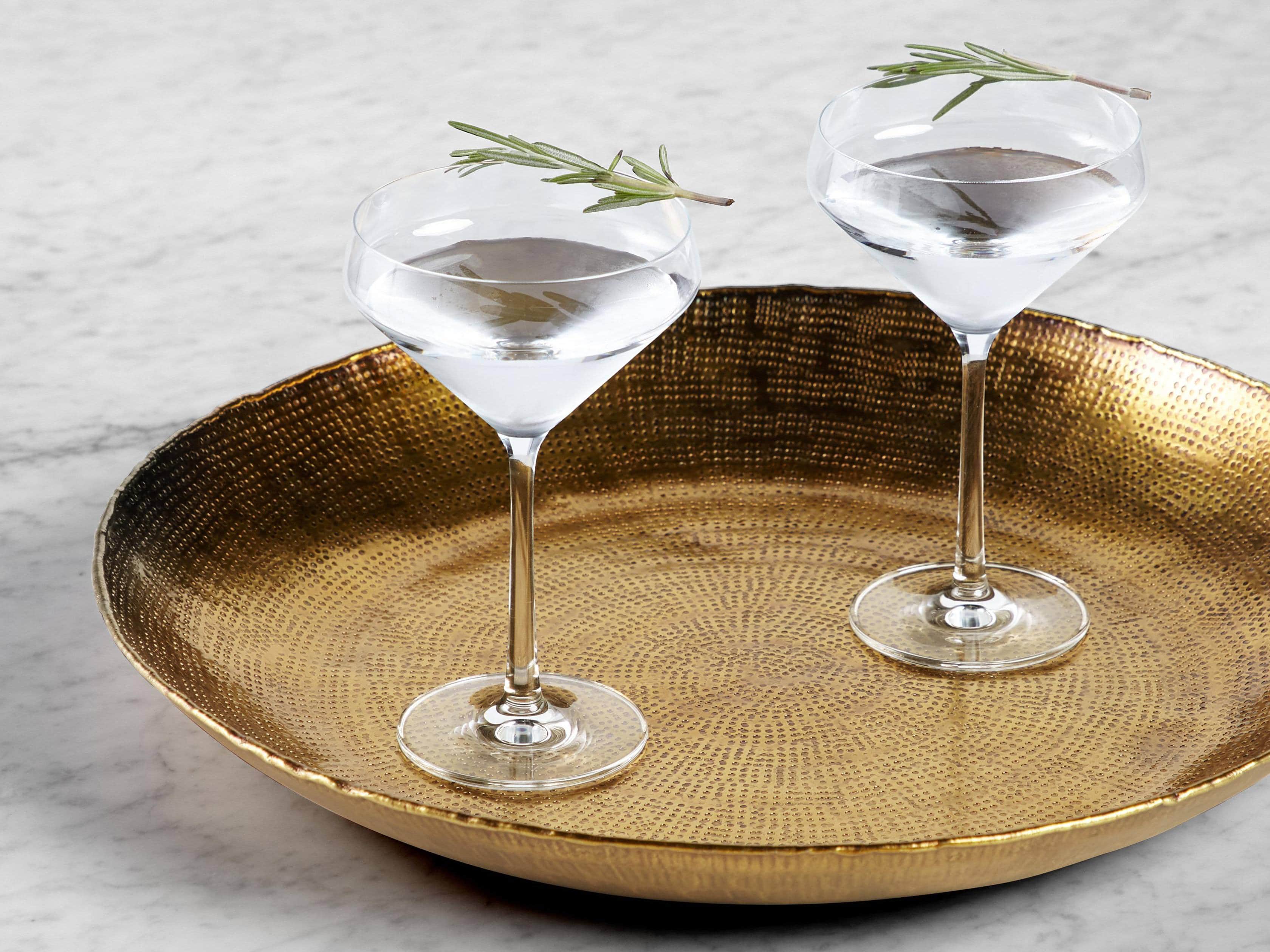 Cordova Tray in Antique Brass, slide 2 of 9