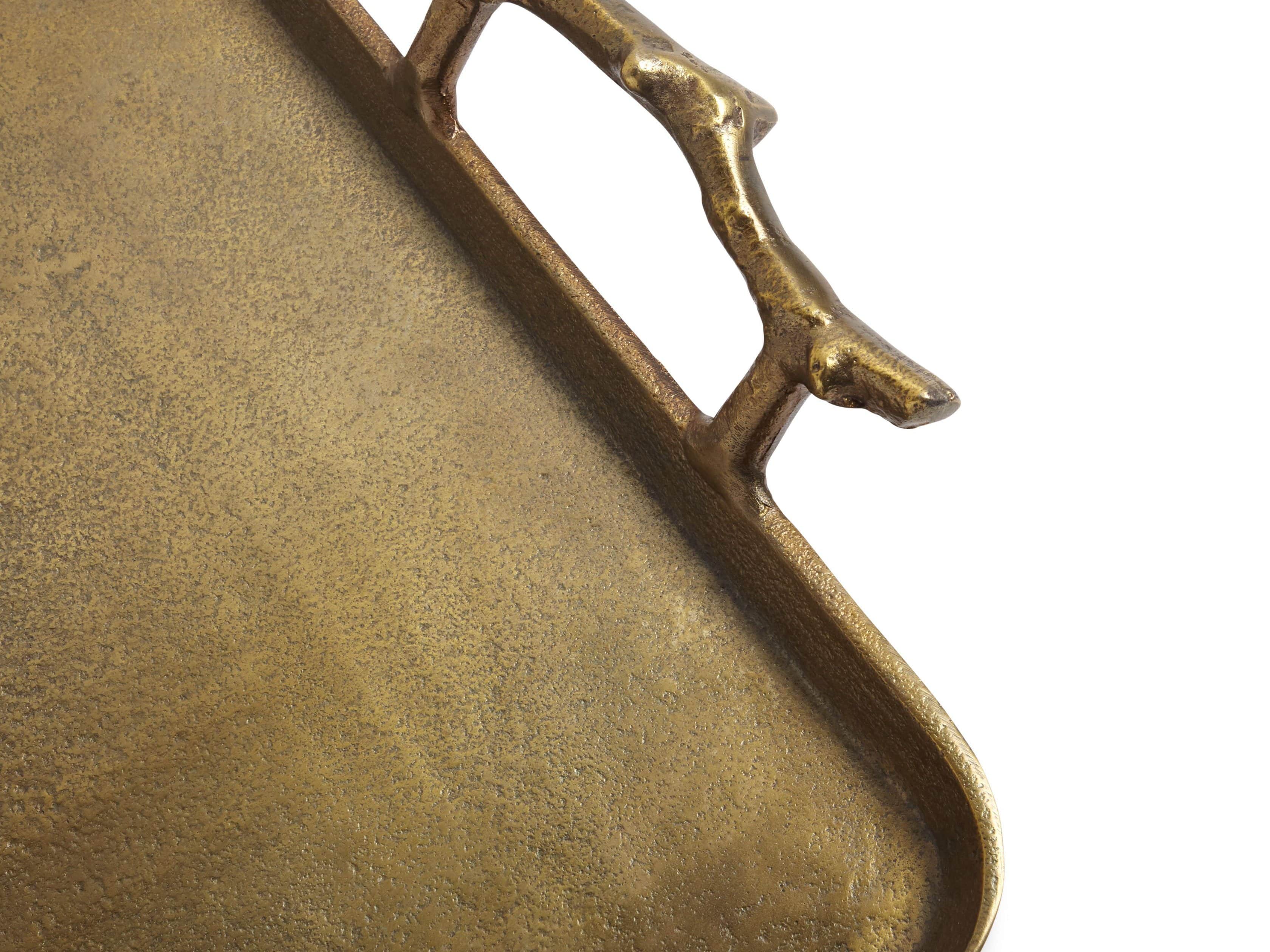 Acadia Tray in Antique Brass, slide 2 of 7
