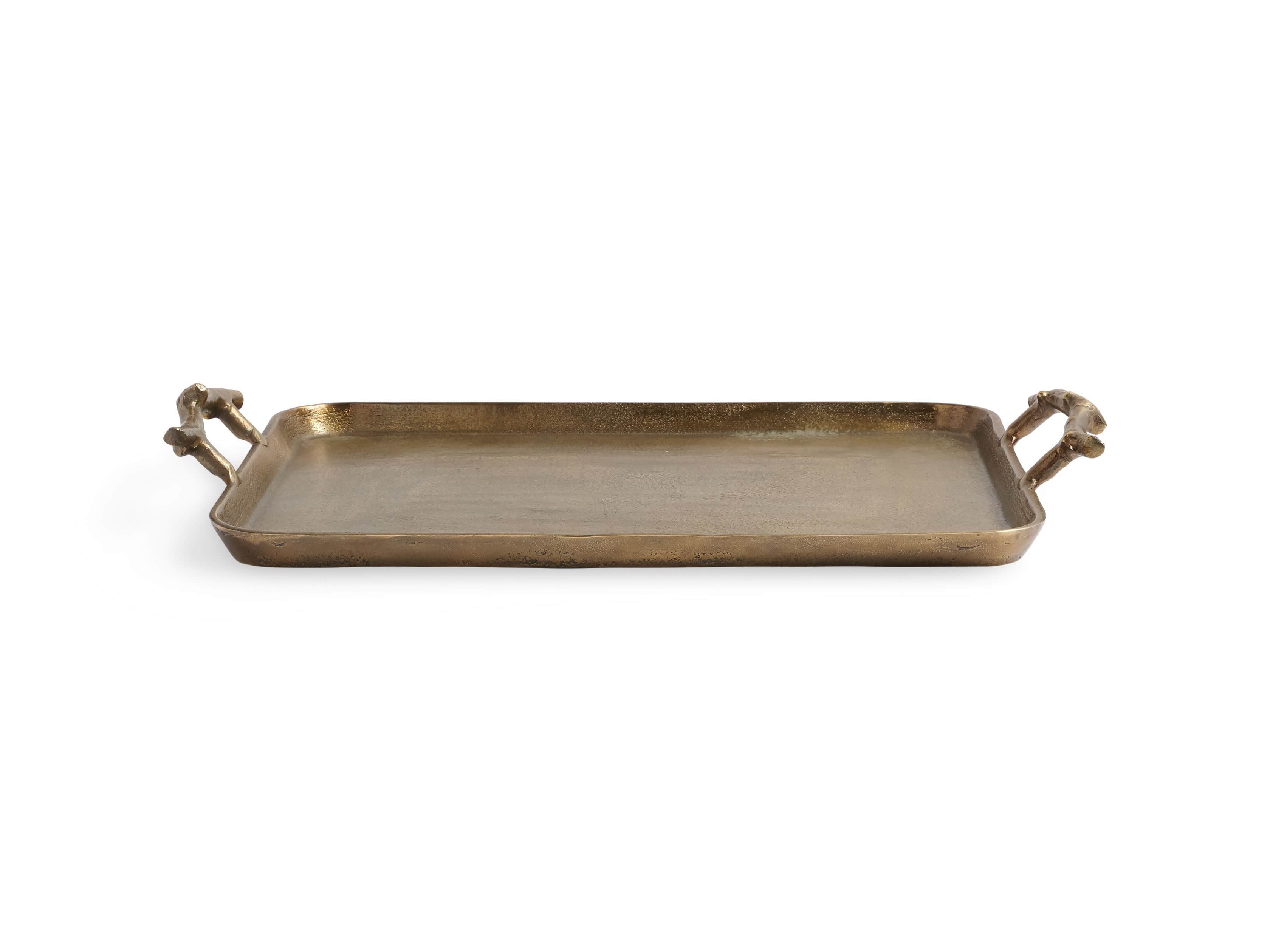 Acadia Tray in Antique Brass, slide 4 of 7