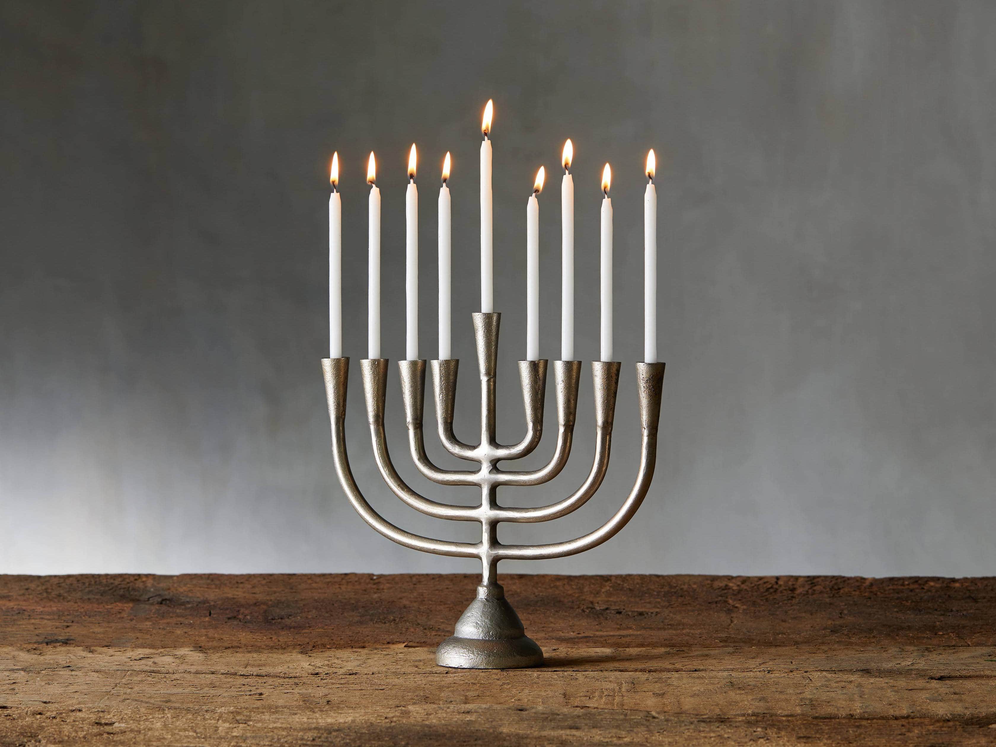 Cast Aluminum Menorah