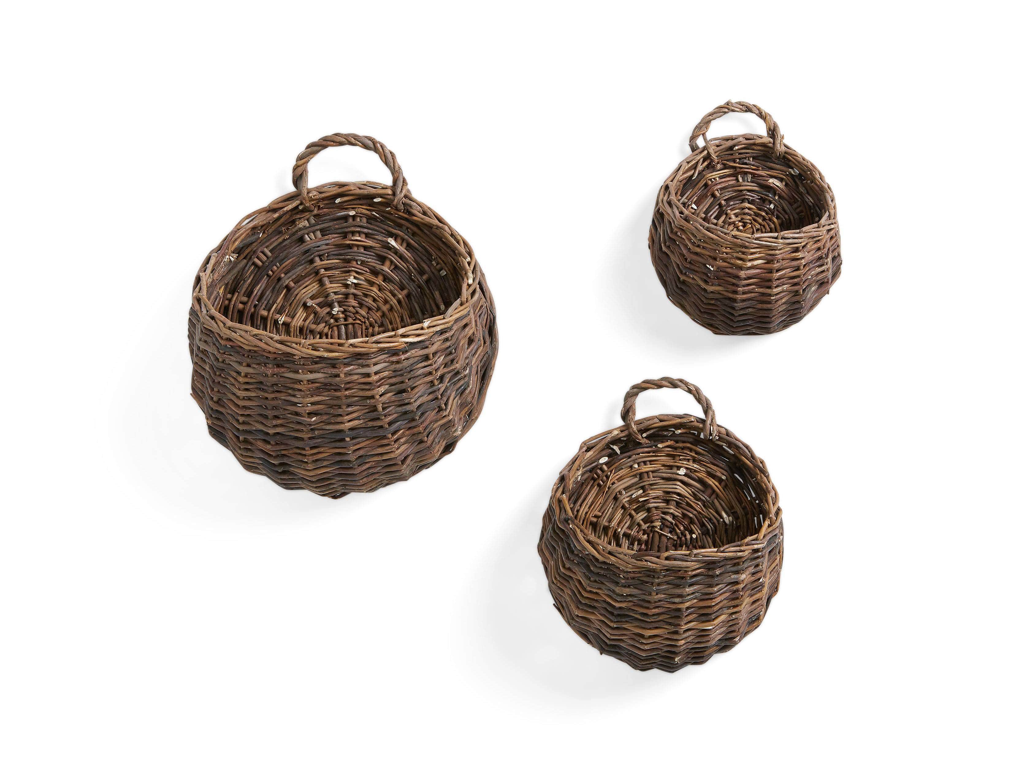 Willow Wall Basket Set (Set of 3)