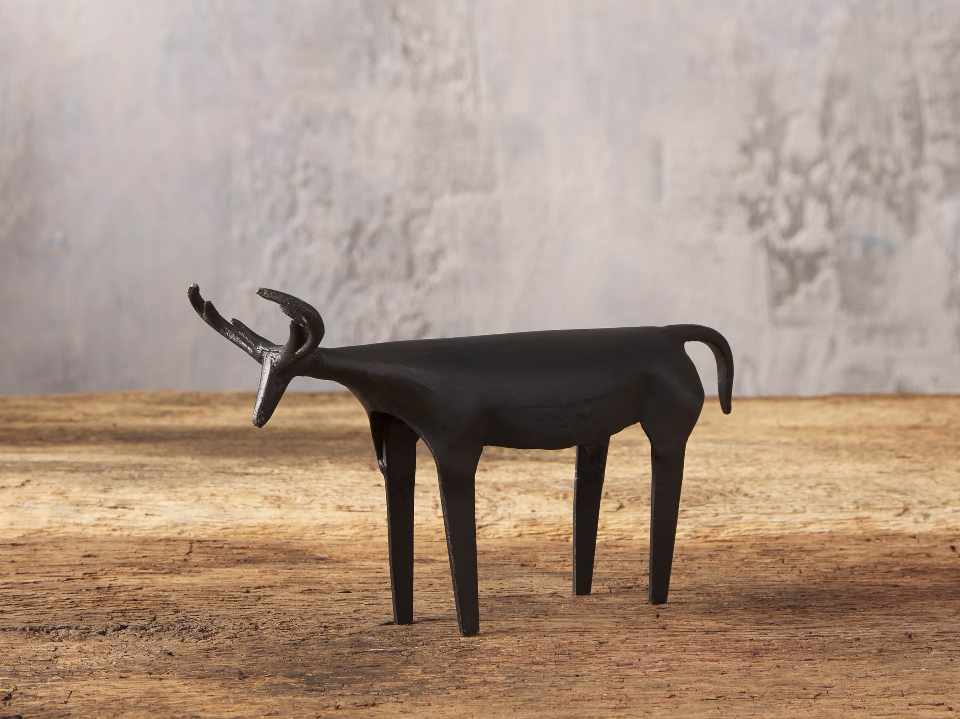 Small Rustic Iron Deer, slide 1 of 3