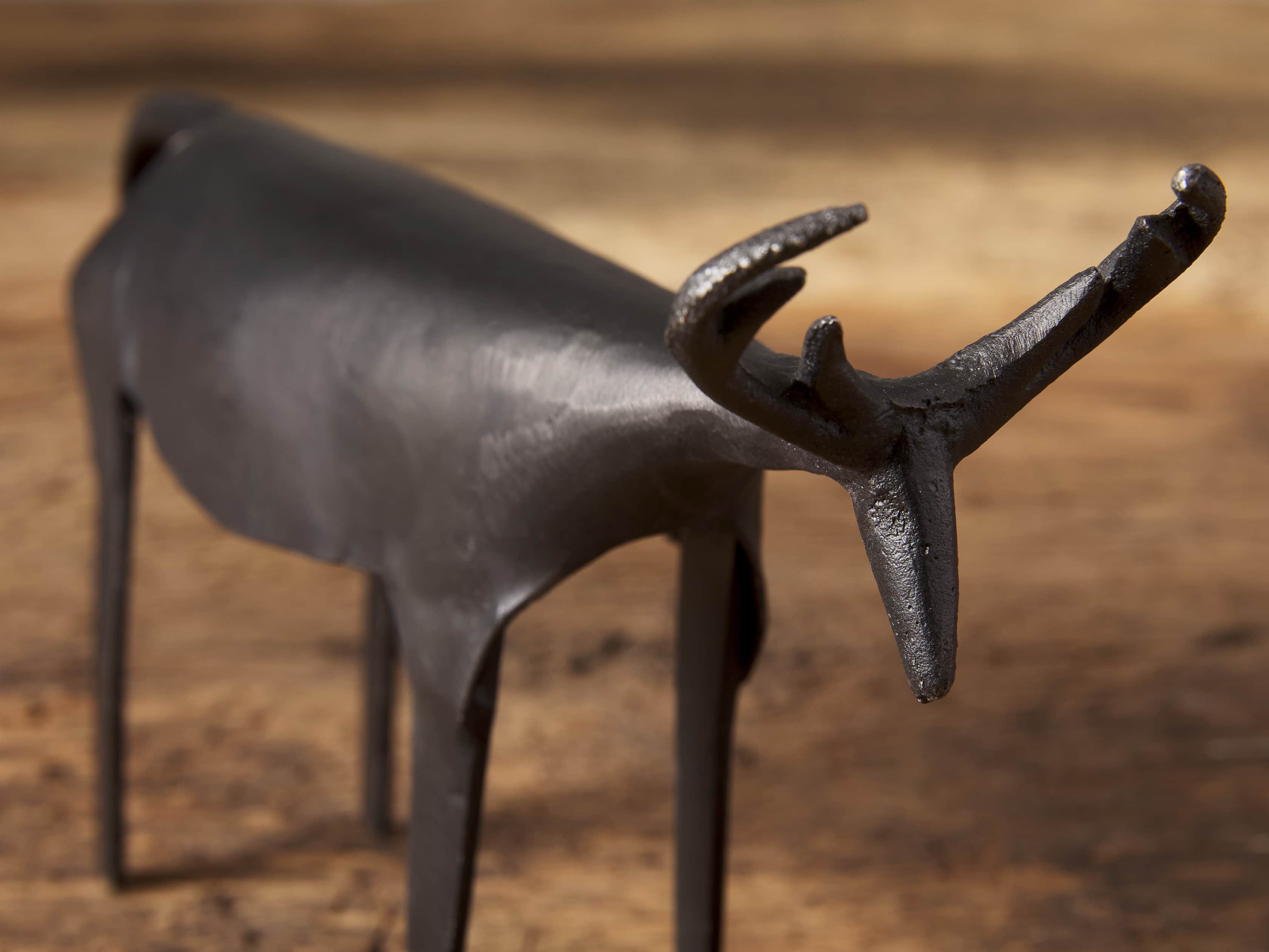 Small Rustic Iron Deer, slide 2 of 3