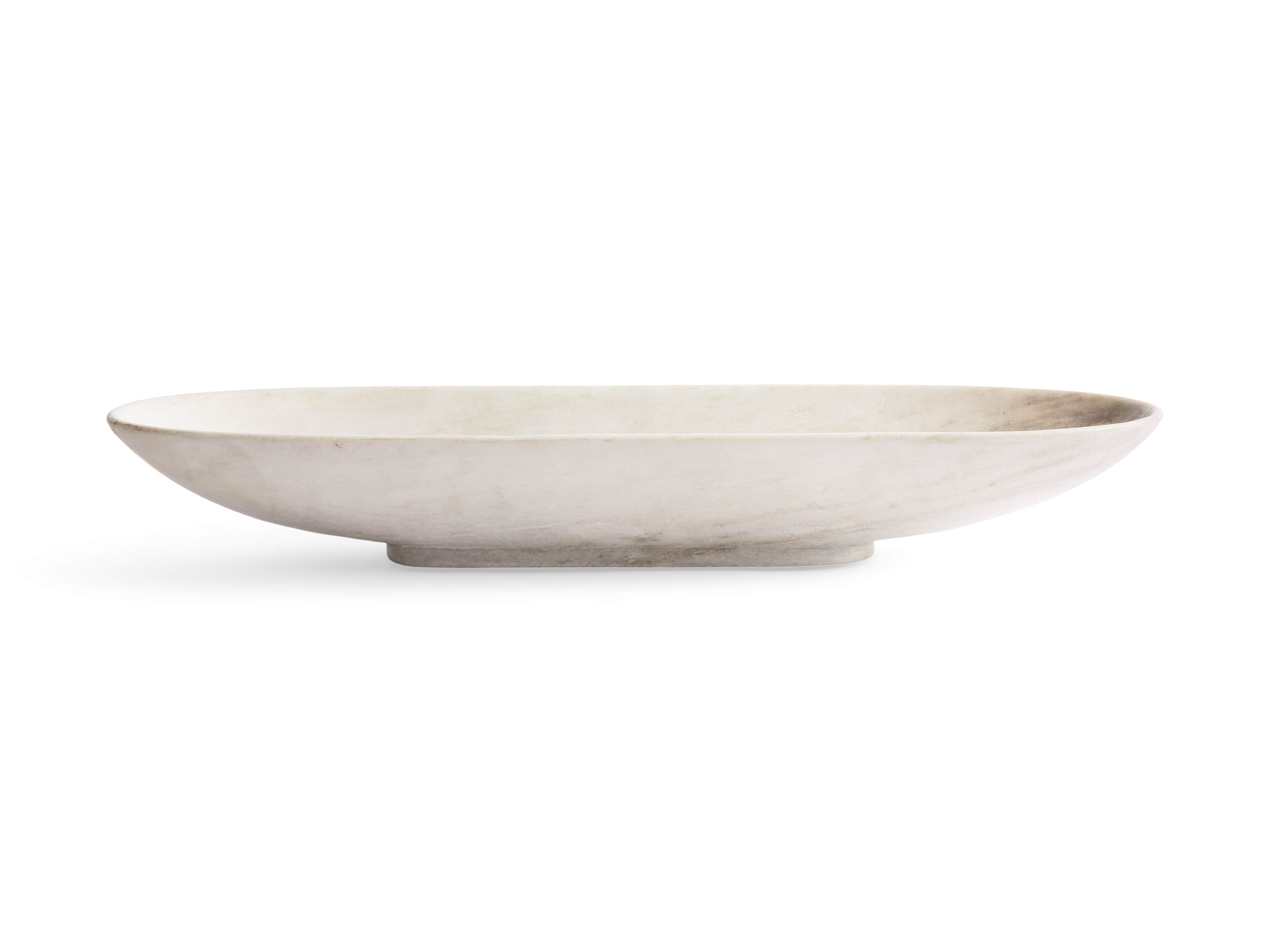 White 2025 oval bowl